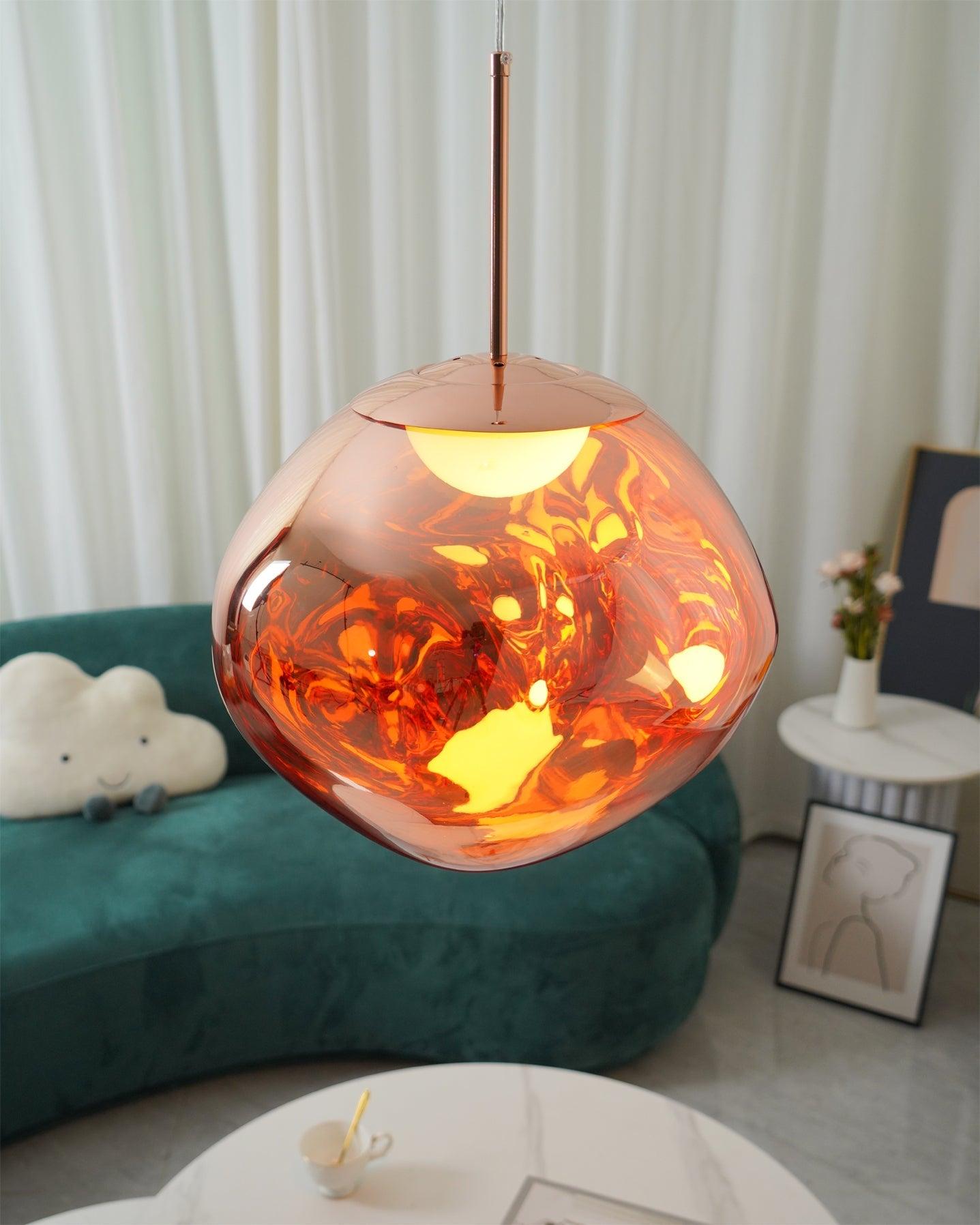 Solara Pendant Lamp Blown Glass Irregular Cluster Sculptural - Letslighting