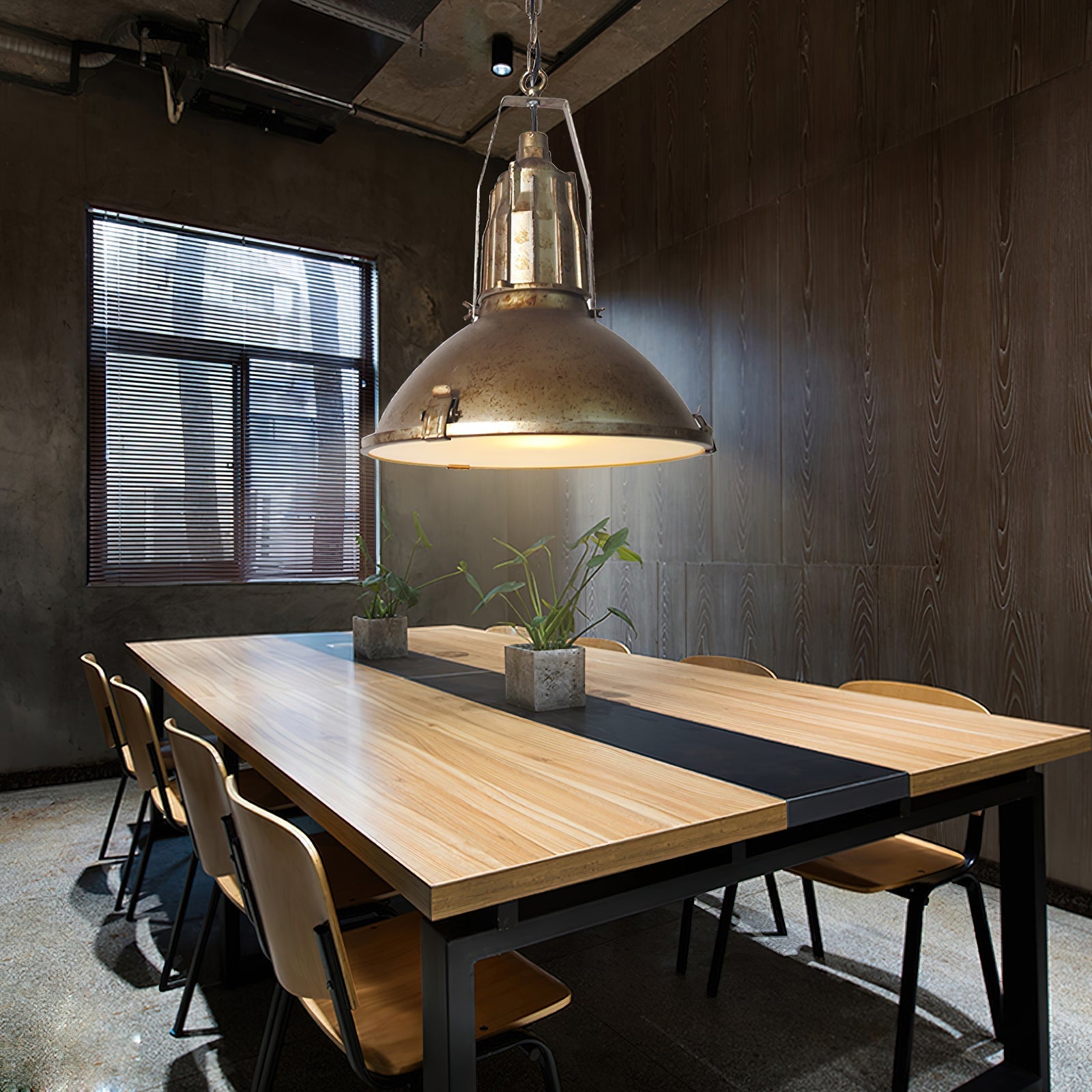 Coshae Vintage Industrial Glass Pendant Light - Letslighting
