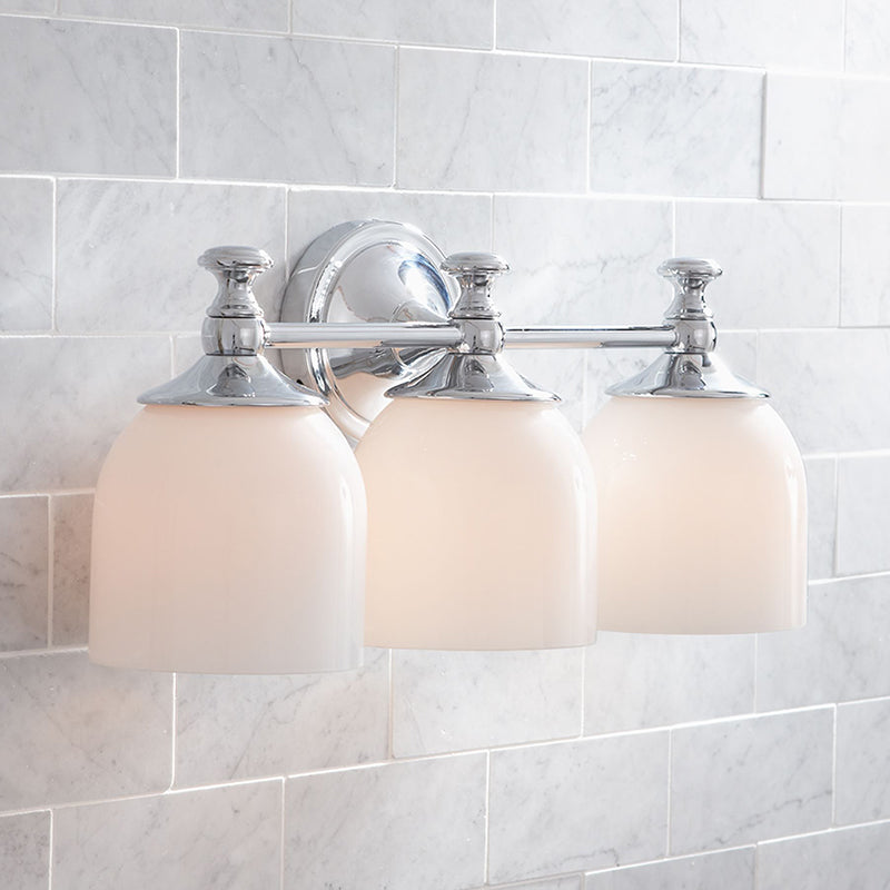 Lumen Modern Minimalist Short Arm Chrome Glass Sconce Wall Lamp - Letslighting