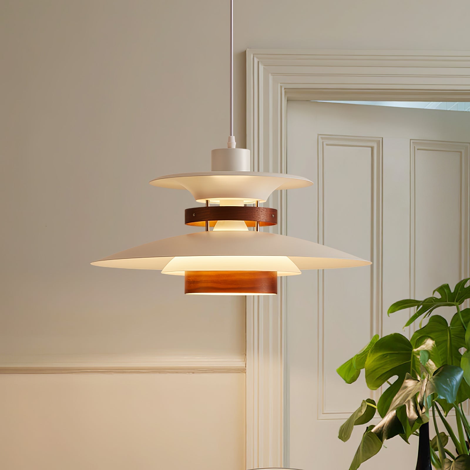Nymera Wood Steel Pendant Lamp - Letslighting