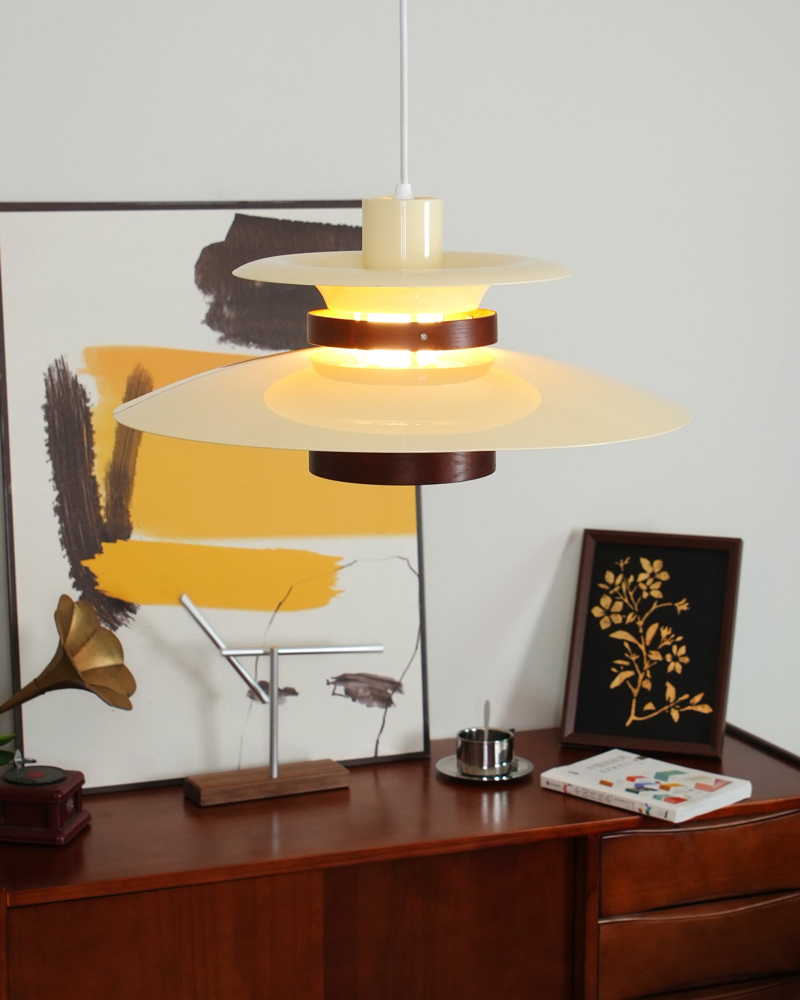 Nymera Wood Steel Pendant Lamp - Letslighting