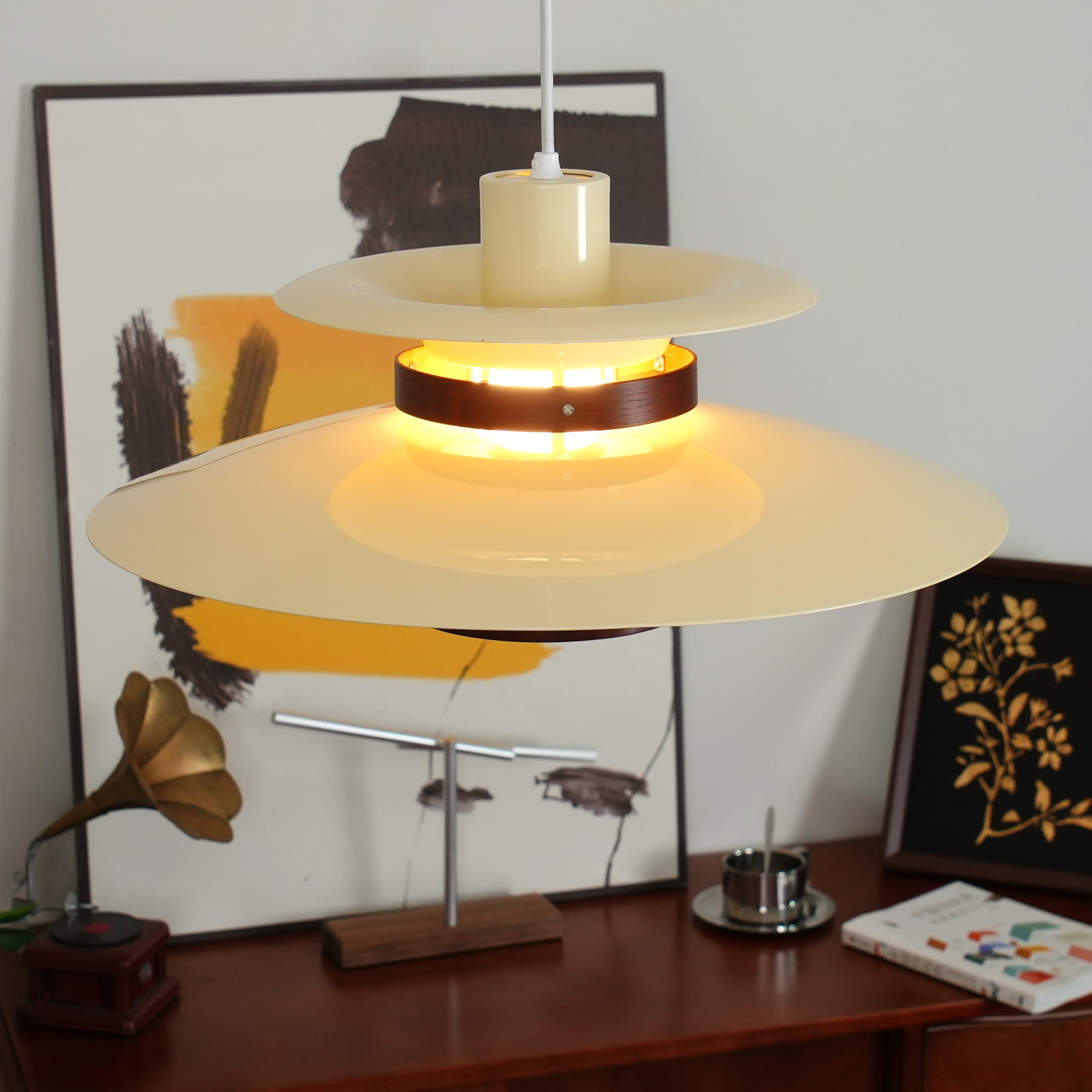 Nymera Wood Steel Pendant Lamp - Letslighting