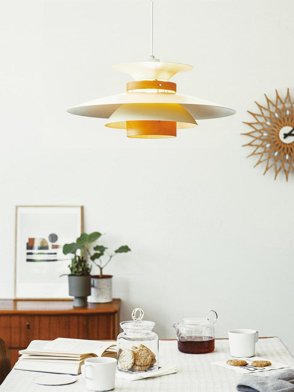 Nymera Wood Steel Pendant Lamp - Letslighting
