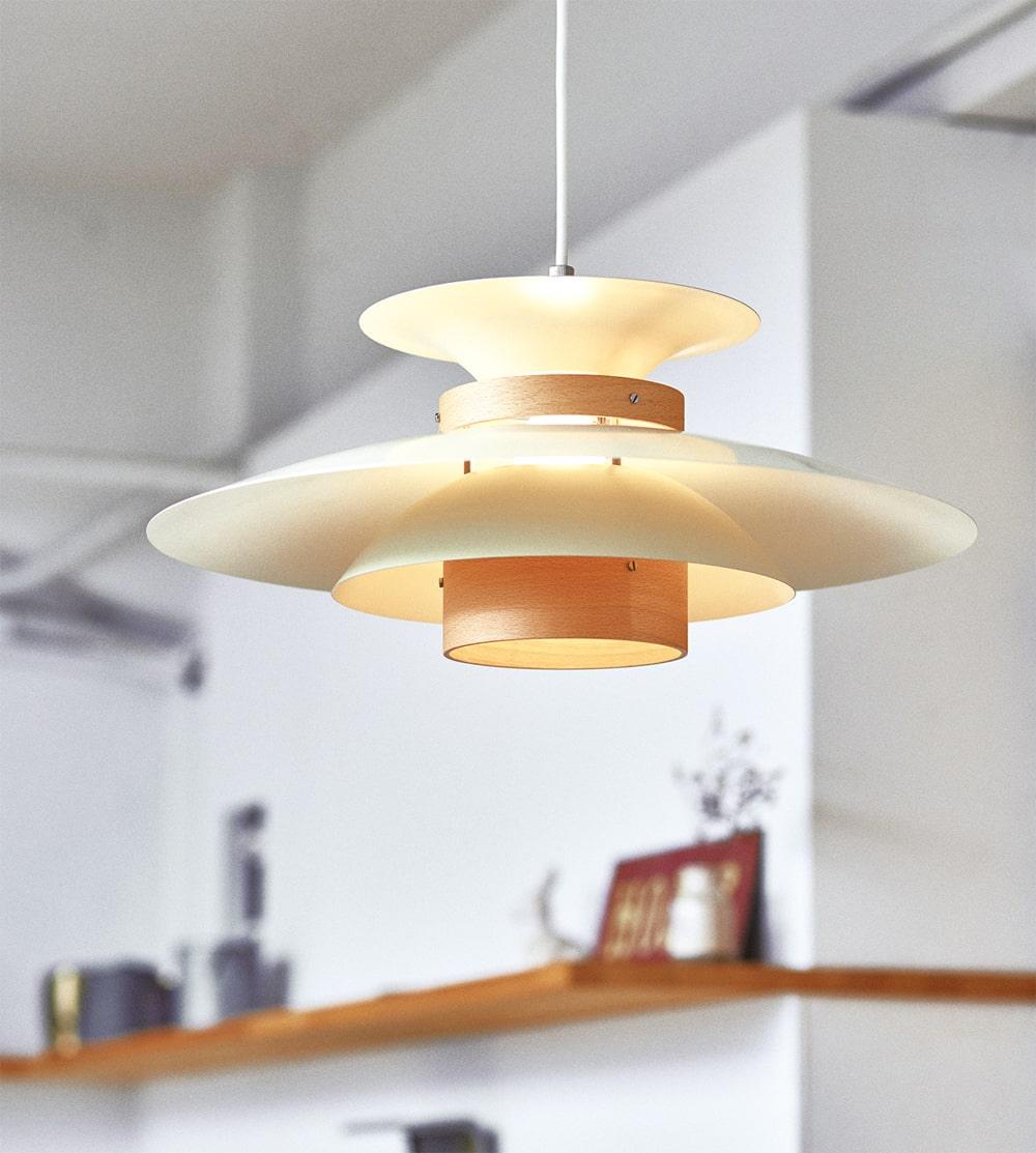 Nymera Wood Steel Pendant Lamp - Letslighting