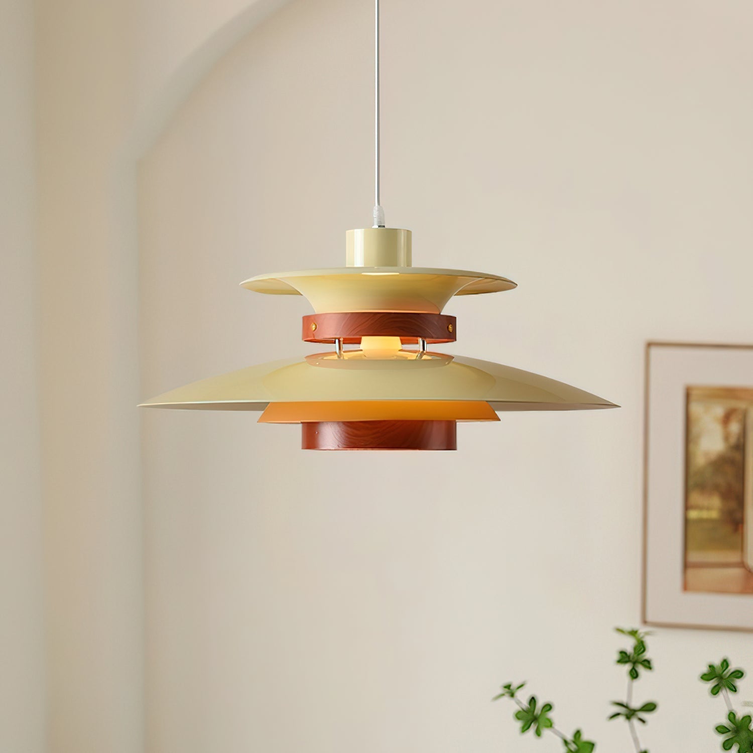 Nymera Wood Steel Pendant Lamp - Letslighting
