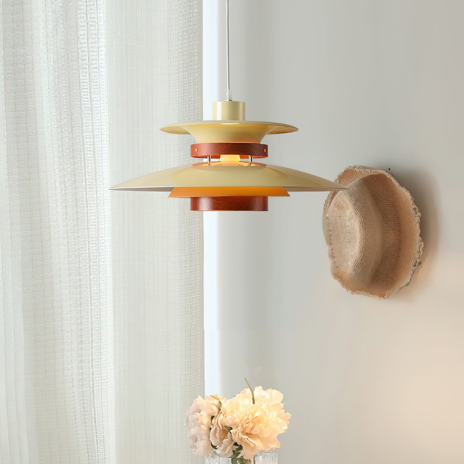 Nymera Wood Steel Pendant Lamp - Letslighting