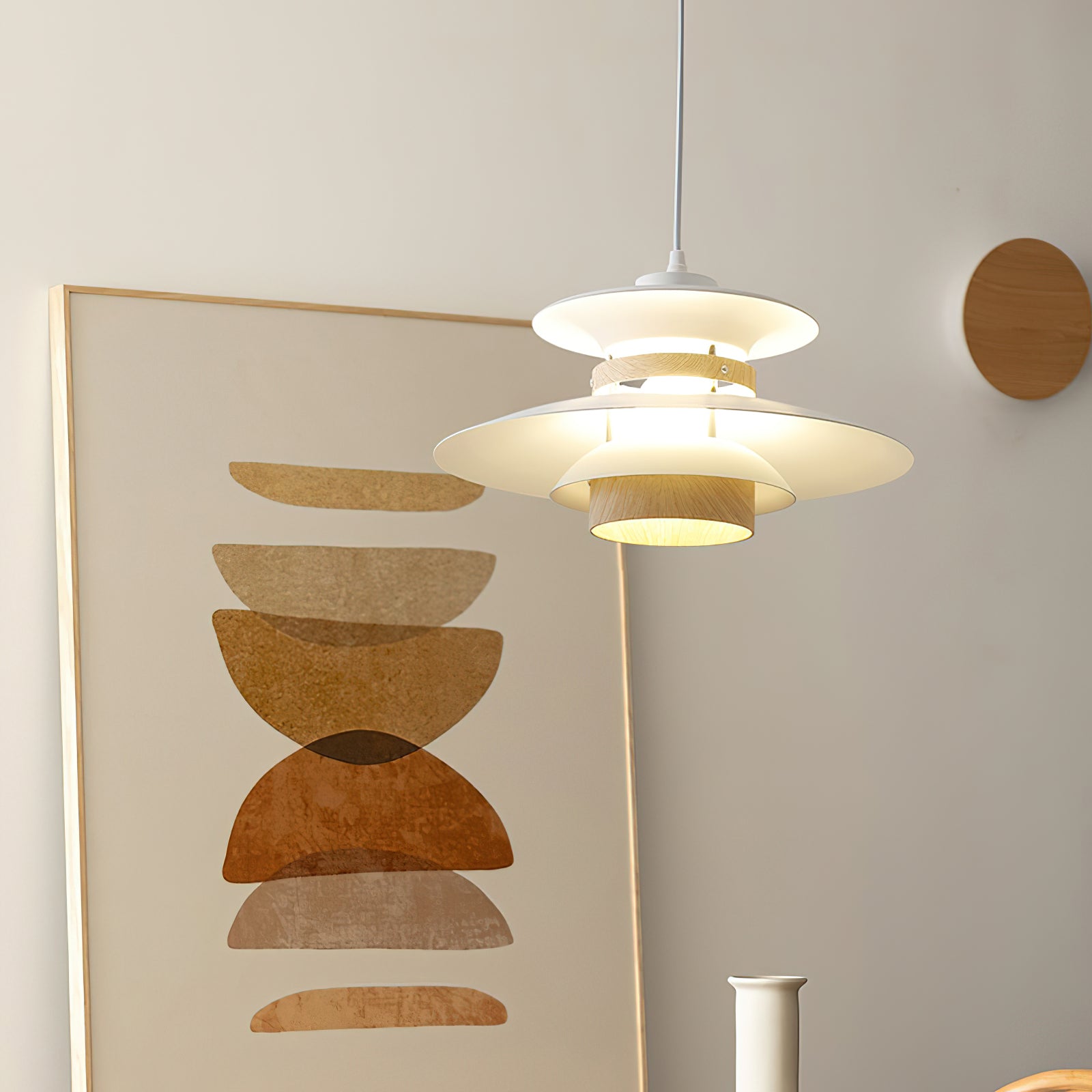 Nymera Wood Steel Pendant Lamp - Letslighting
