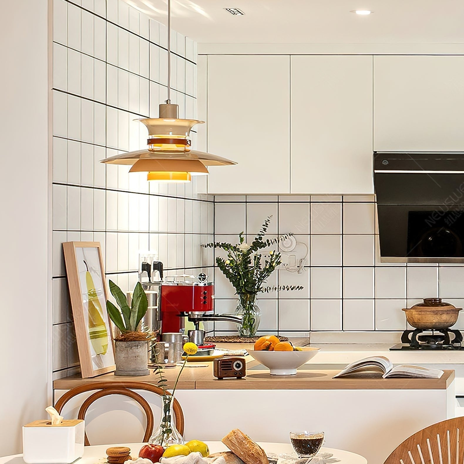 Nymera Wood Steel Pendant Lamp - Letslighting