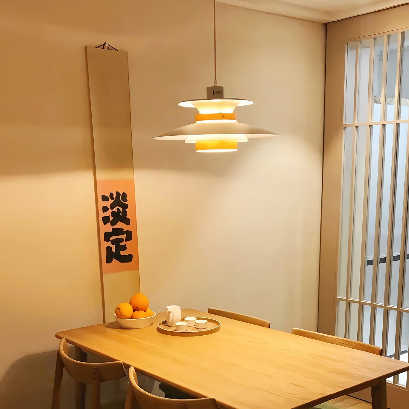 Nymera Wood Steel Pendant Lamp - Letslighting