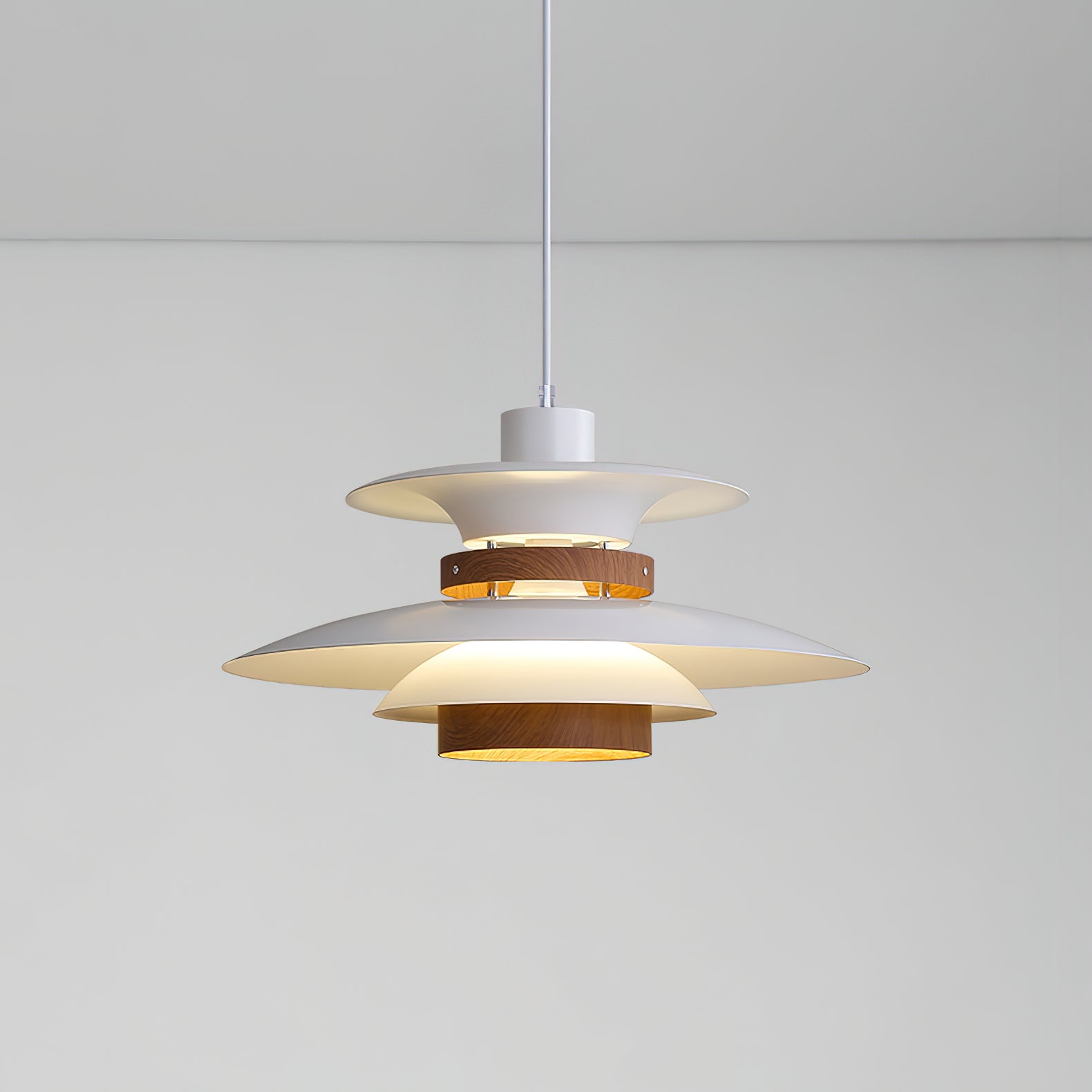 Nymera Wood Steel Pendant Lamp - Letslighting