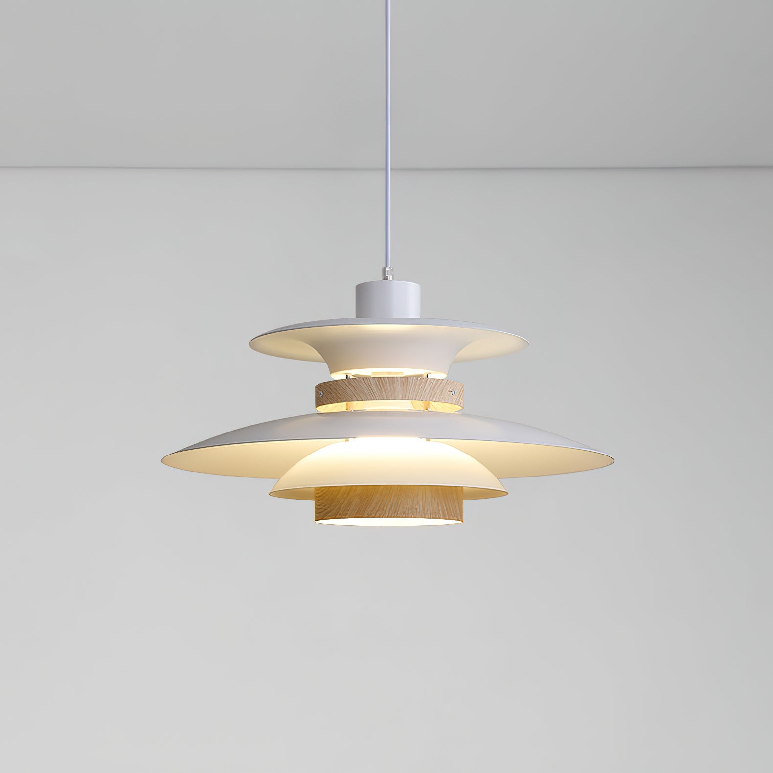 Nymera Wood Steel Pendant Lamp - Letslighting