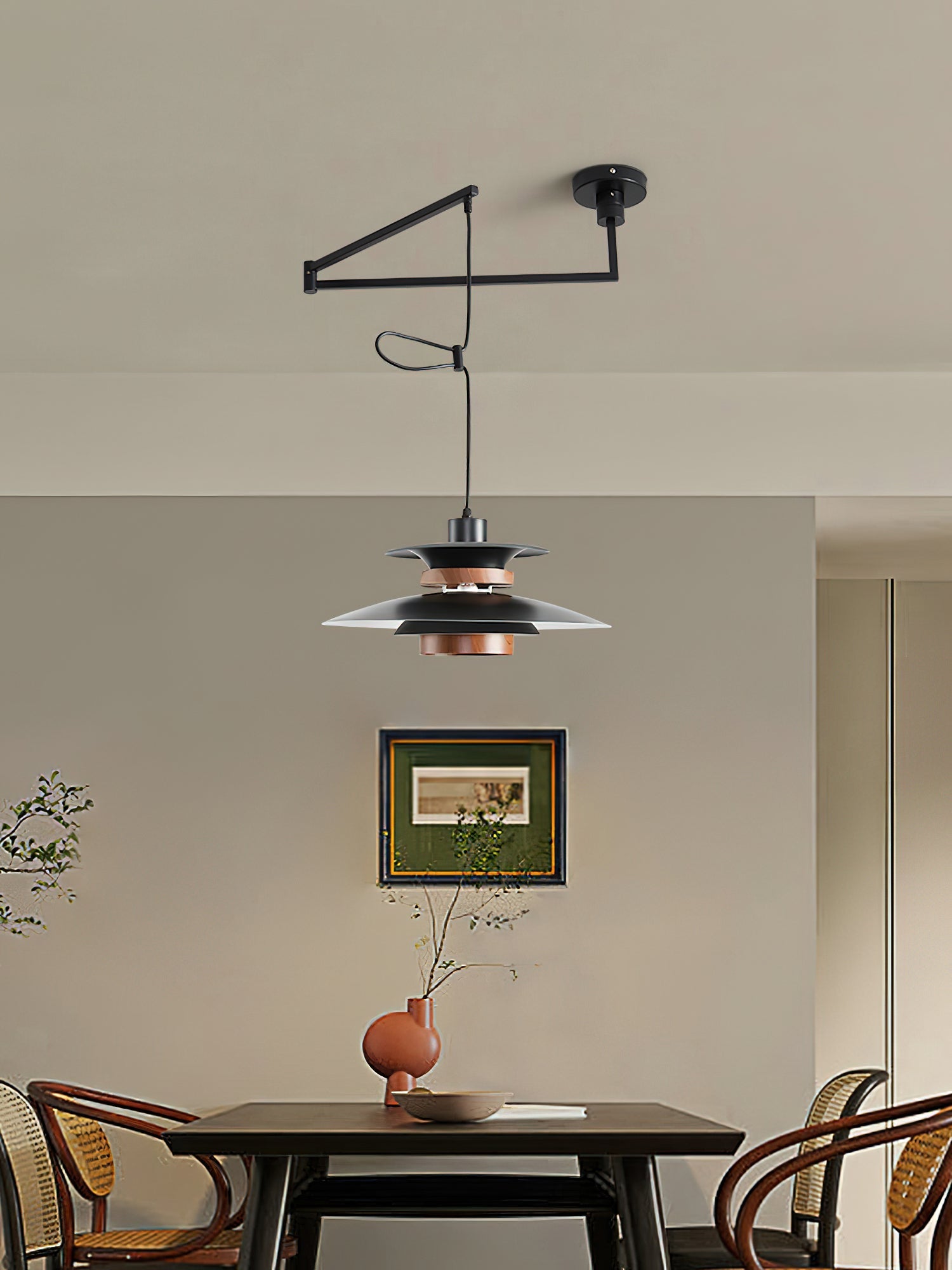 Virelith Steel & Wood Pendant Lamp - Letslighting