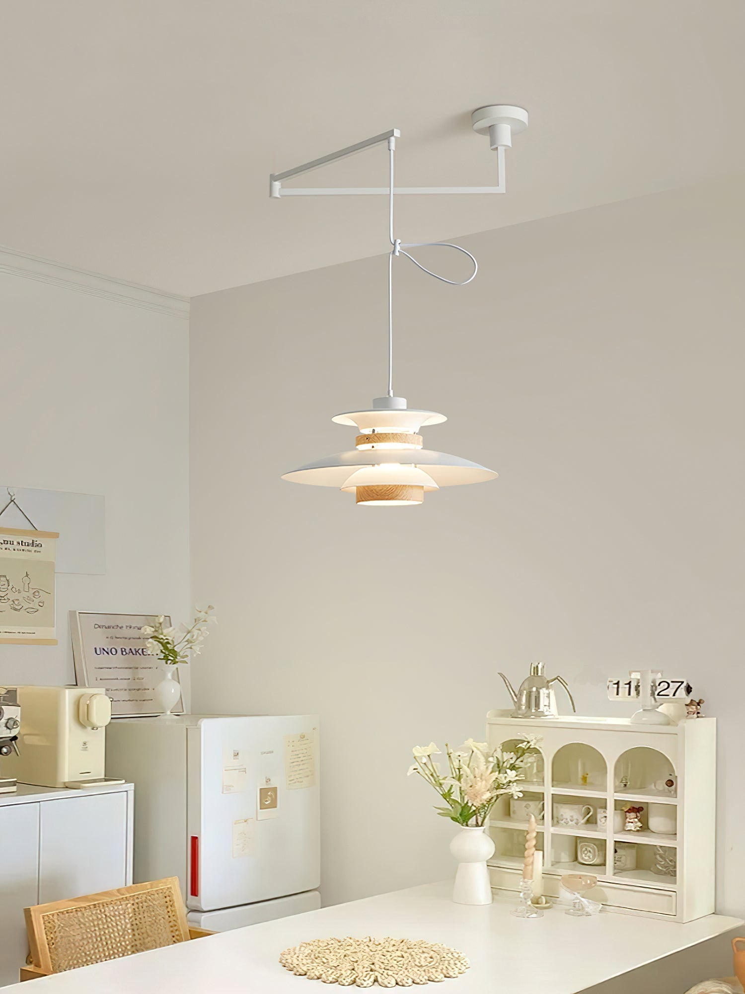 Virelith Steel & Wood Pendant Lamp - Letslighting