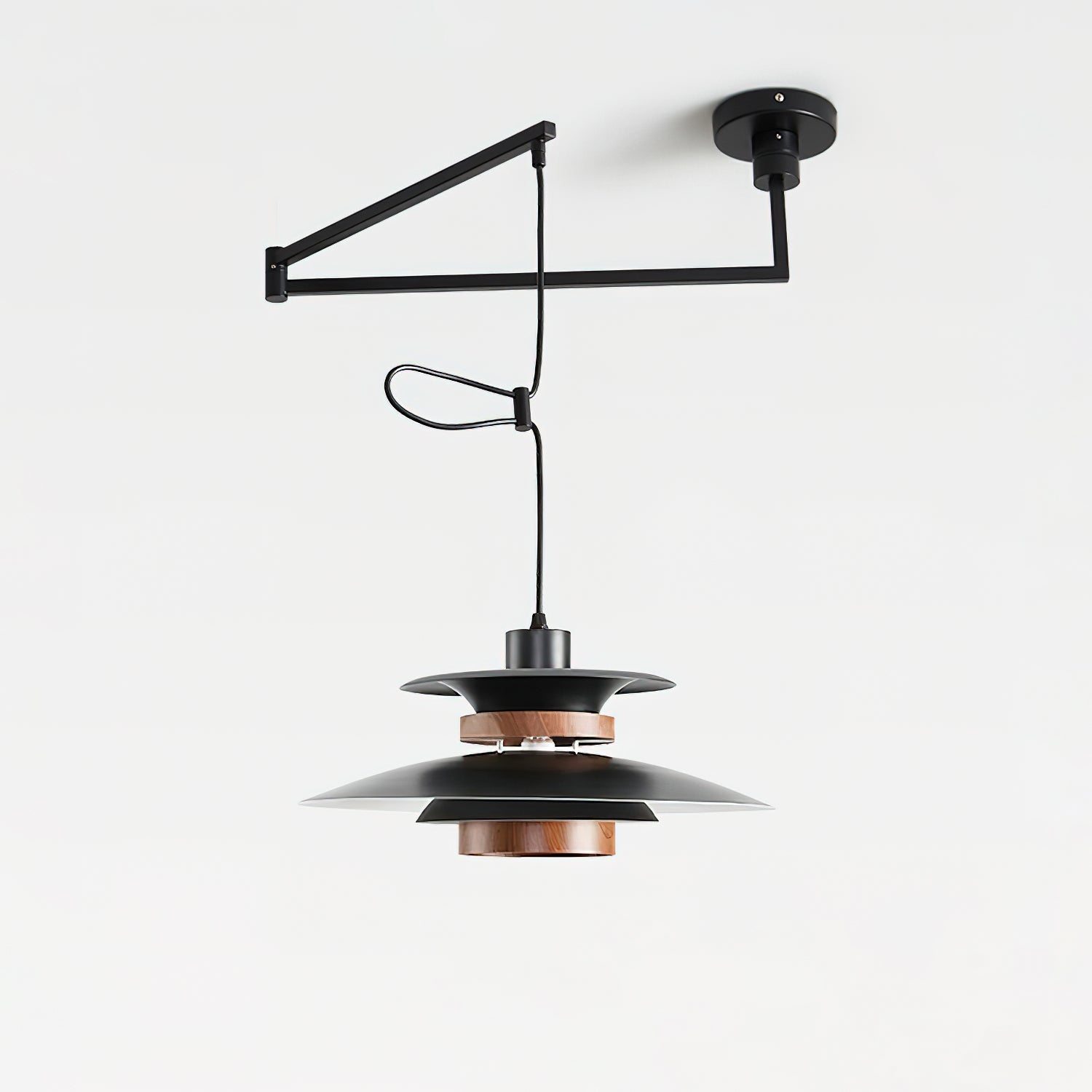Virelith Steel & Wood Pendant Lamp - Letslighting