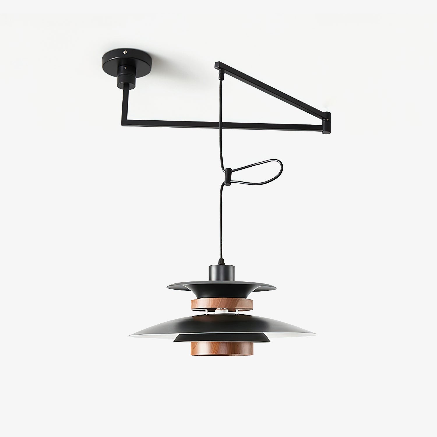 Virelith Steel & Wood Pendant Lamp - Letslighting