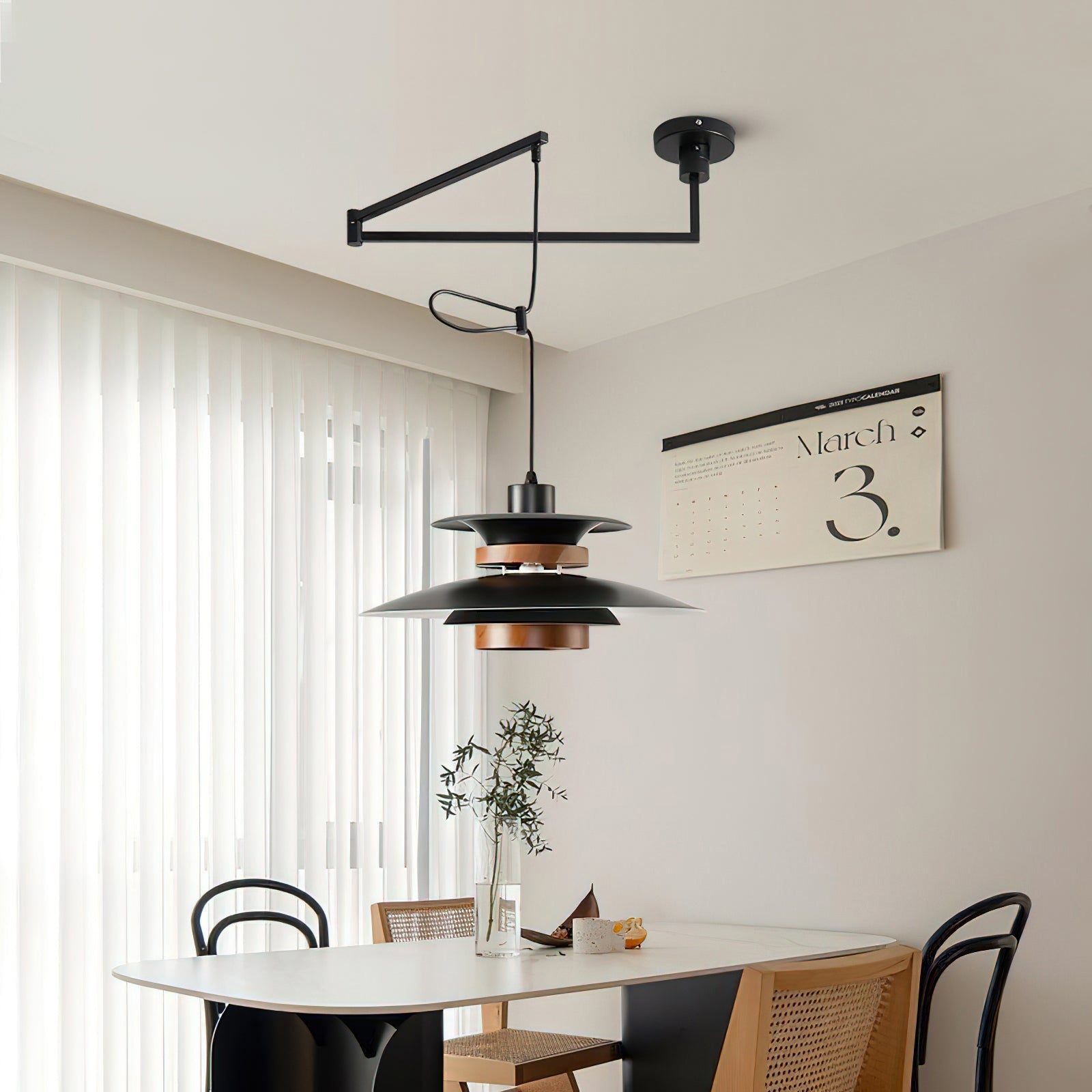 Virelith Steel & Wood Pendant Lamp - Letslighting