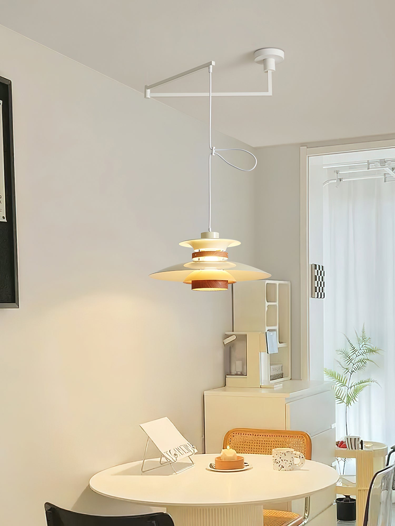 Virelith Steel & Wood Pendant Lamp - Letslighting