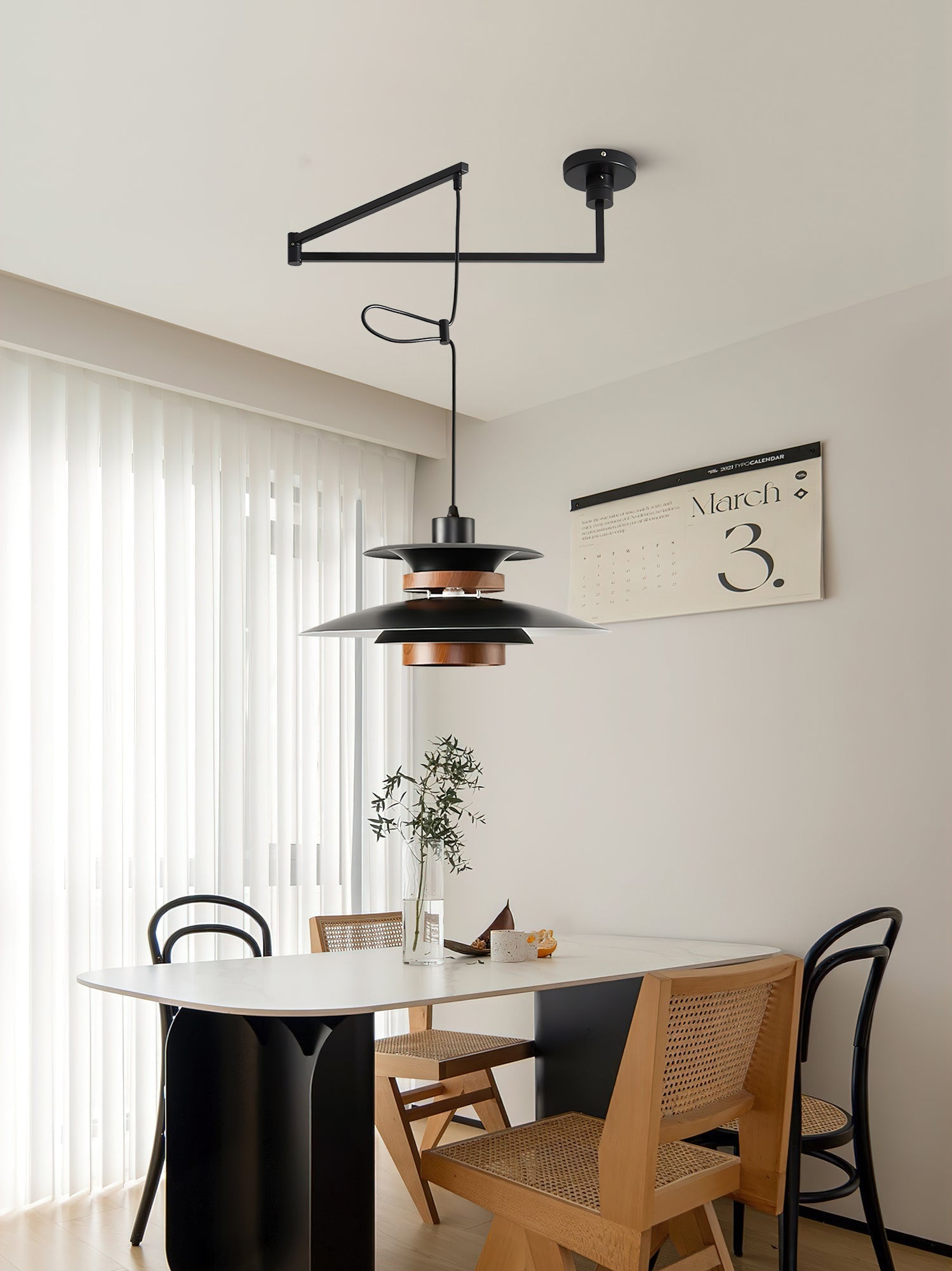Virelith Steel & Wood Pendant Lamp - Letslighting