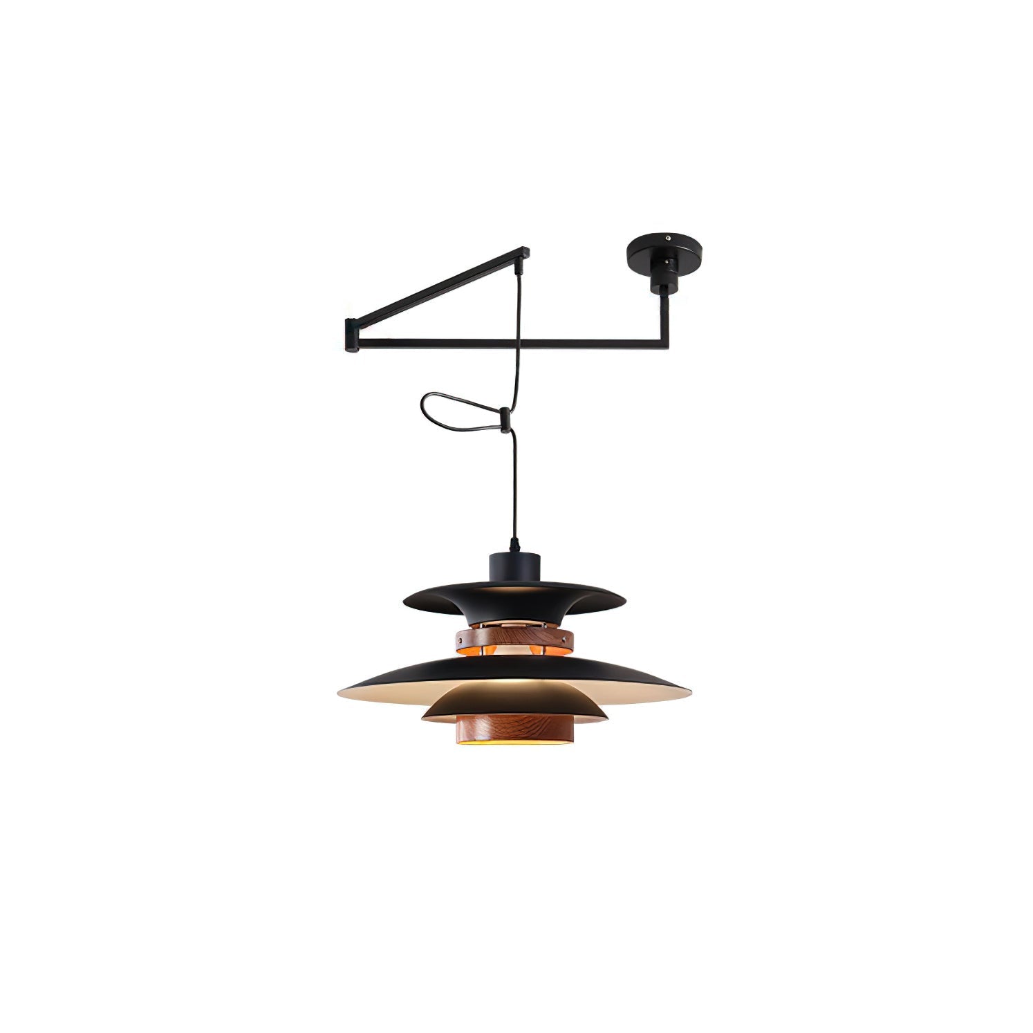 Virelith Steel & Wood Pendant Lamp - Letslighting