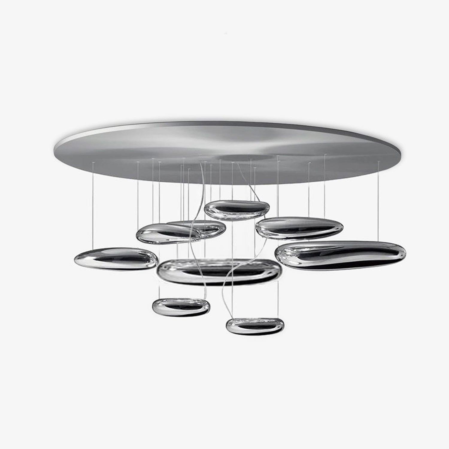 Lustra Ceiling Lamp Aluminum Pebble - Letslighting