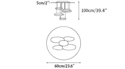 Lustra Ceiling Lamp Aluminum Pebble - Letslighting