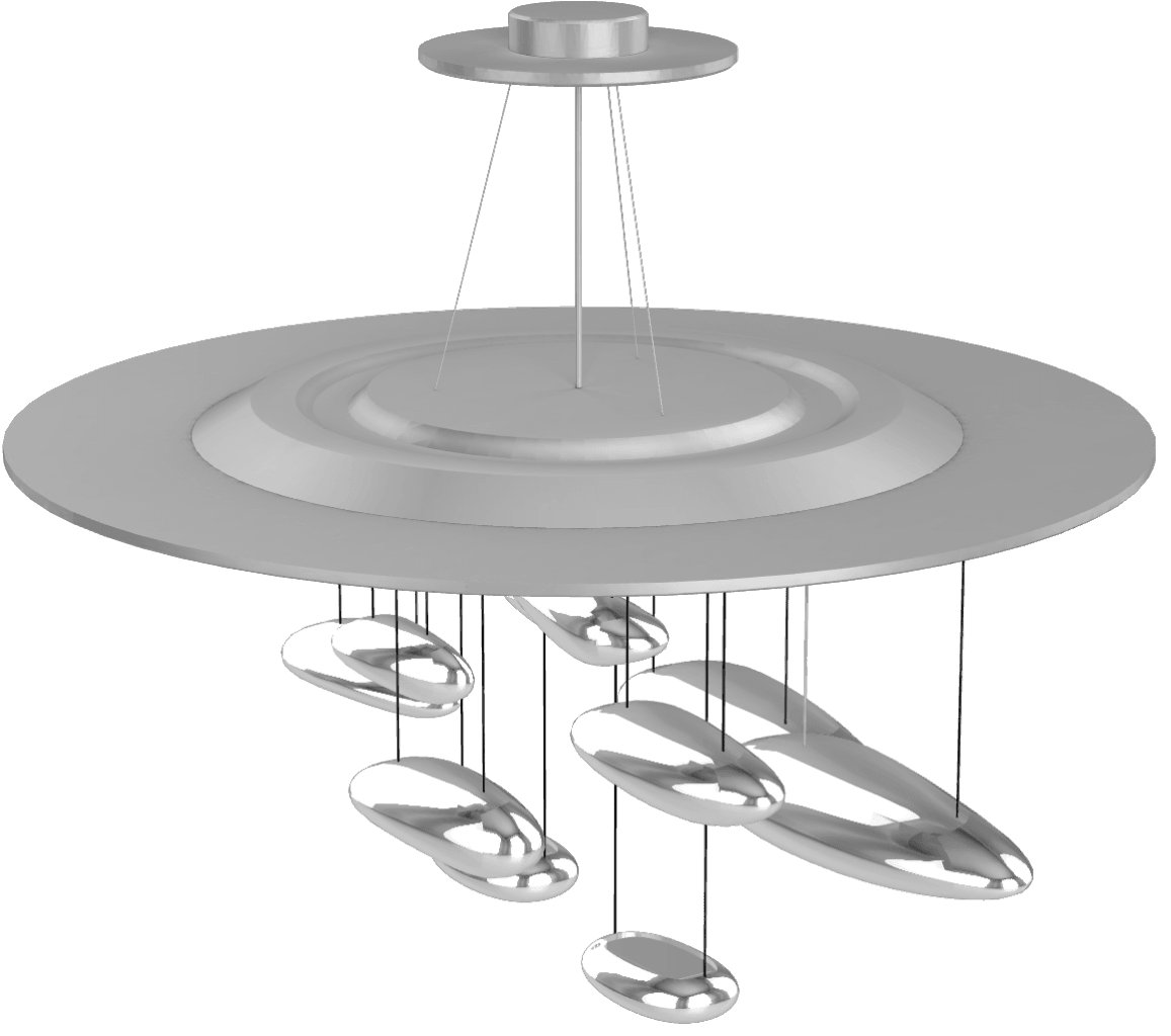 Lustra Chandelier Aluminum Sculptural - Letslighting