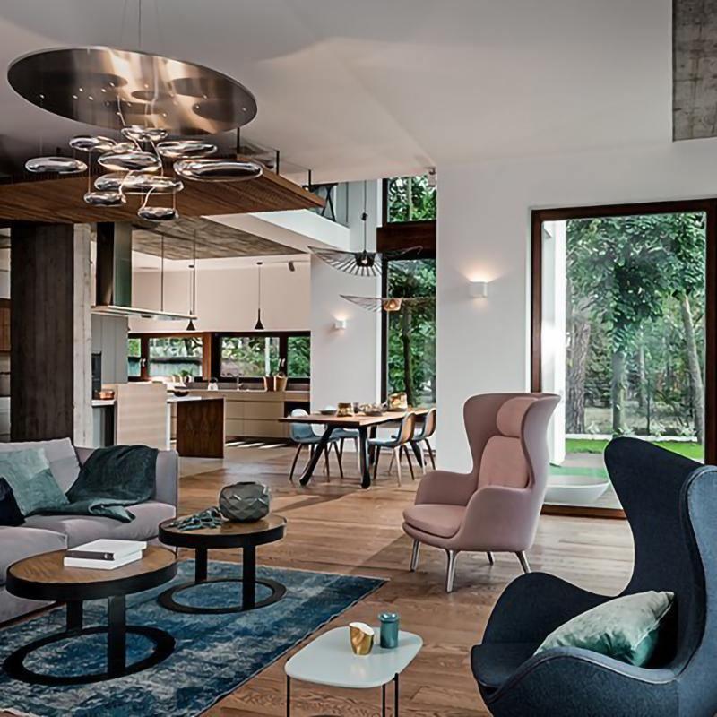 Lustra Chandelier Aluminum Sculptural - Letslighting