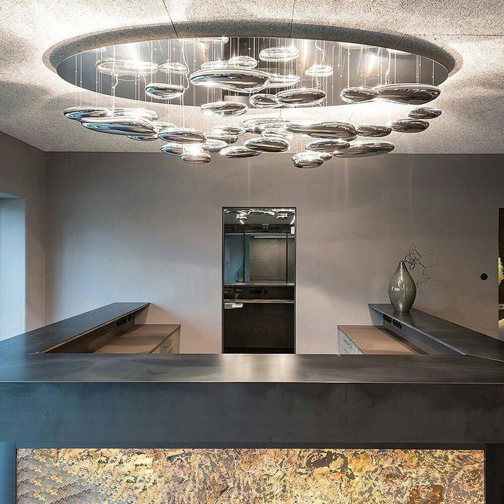 Lustra Ceiling Lamp Aluminum Pebble - Letslighting