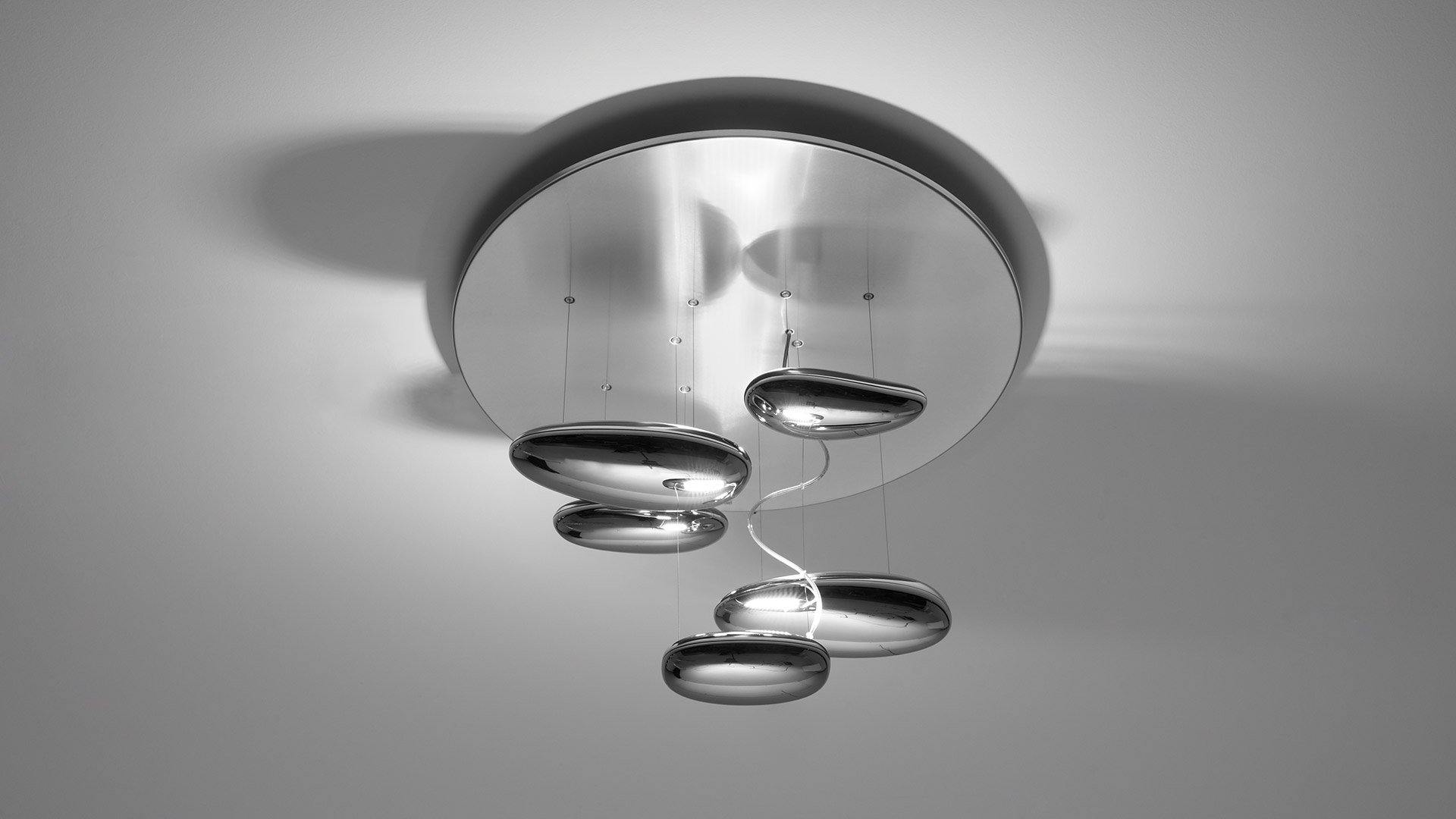 Lustra Ceiling Lamp Aluminum Pebble - Letslighting