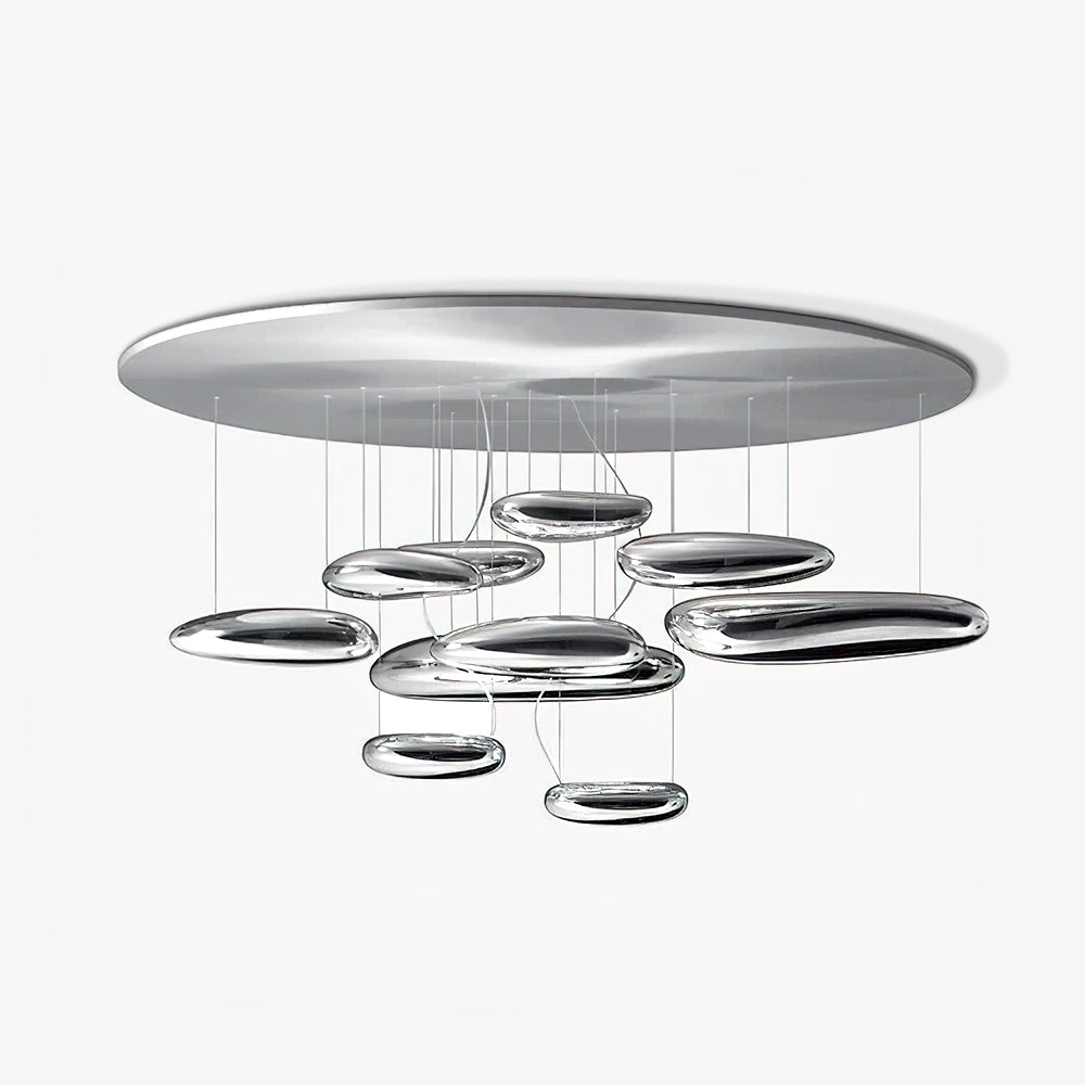 Lustra Ceiling Lamp Aluminum Pebble - Letslighting