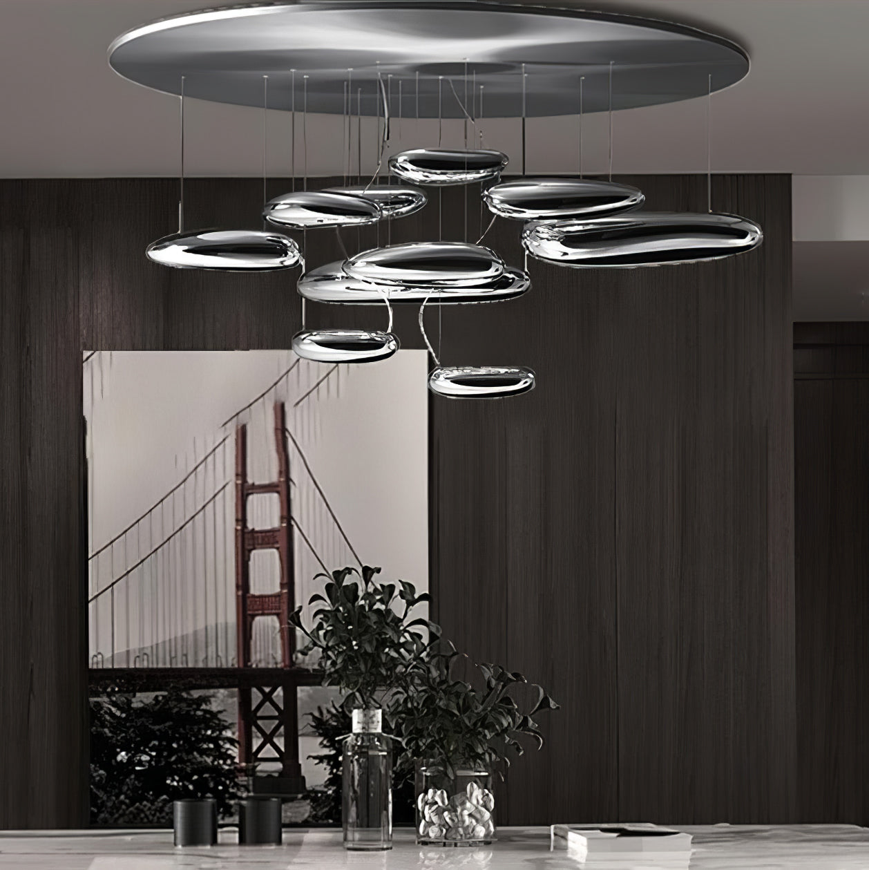 Lustra Ceiling Lamp Aluminum Pebble - Letslighting