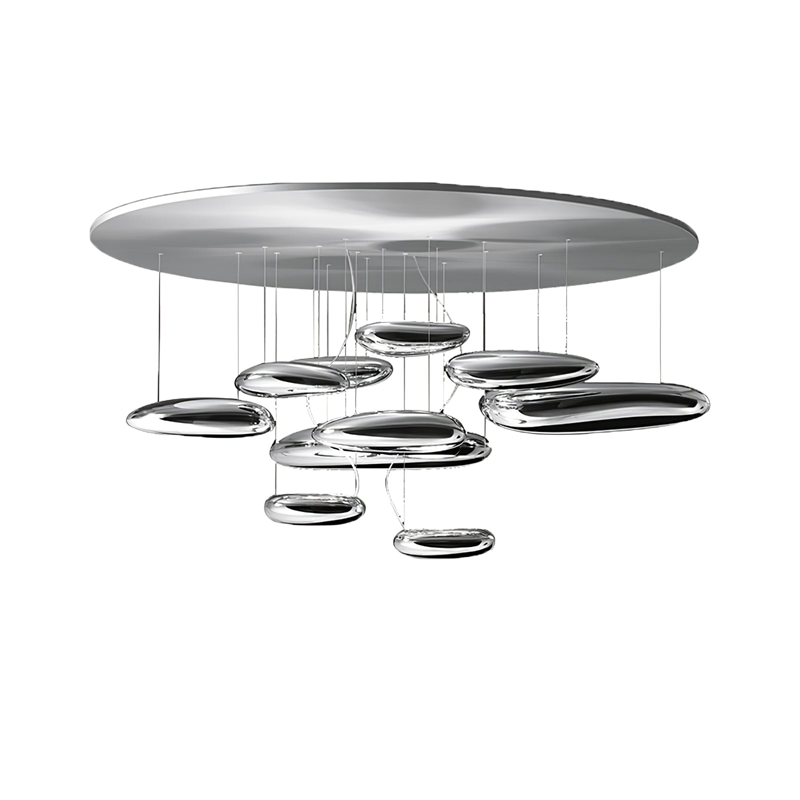 Lustra Ceiling Lamp Aluminum Pebble - Letslighting