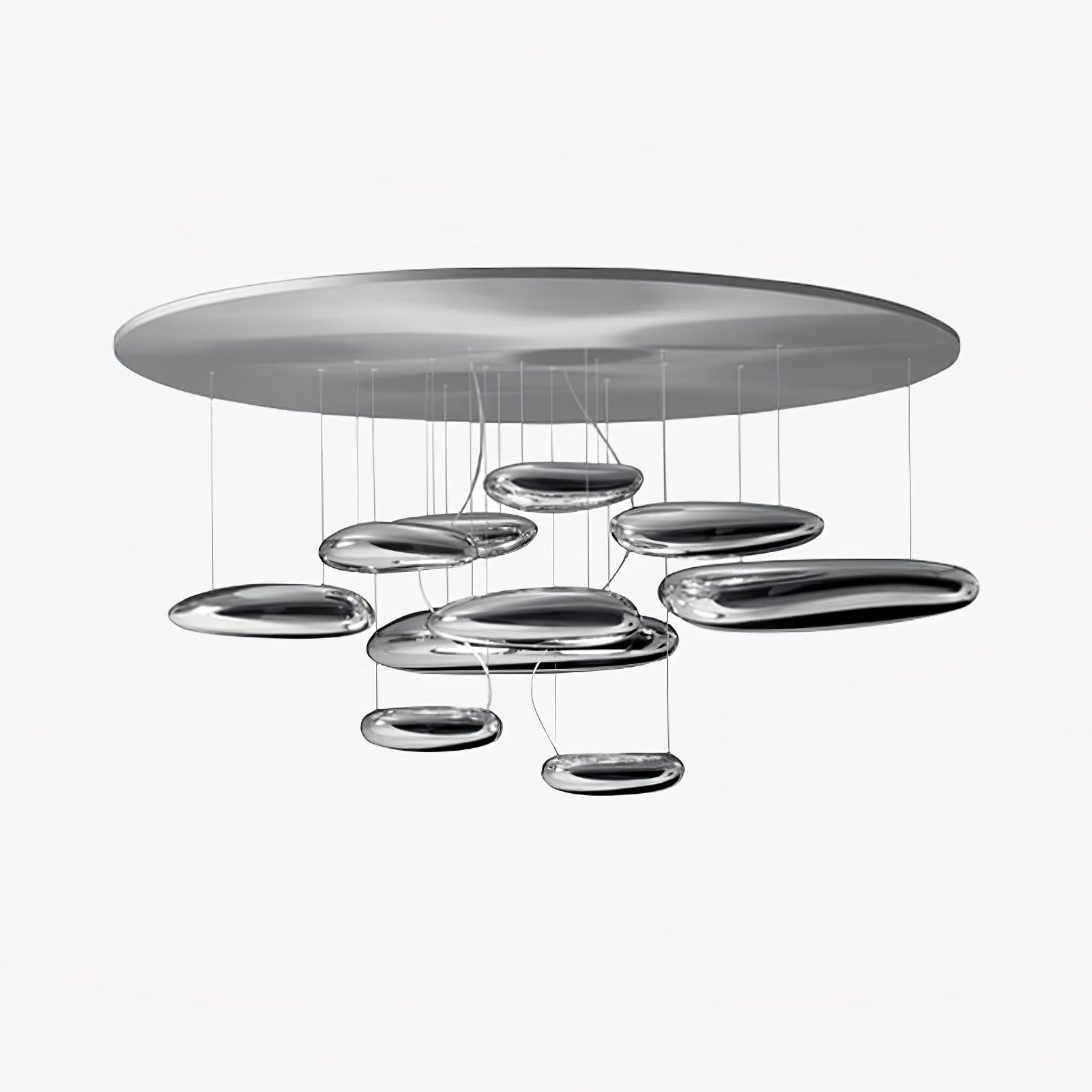 Lustra Ceiling Lamp Aluminum Pebble - Letslighting