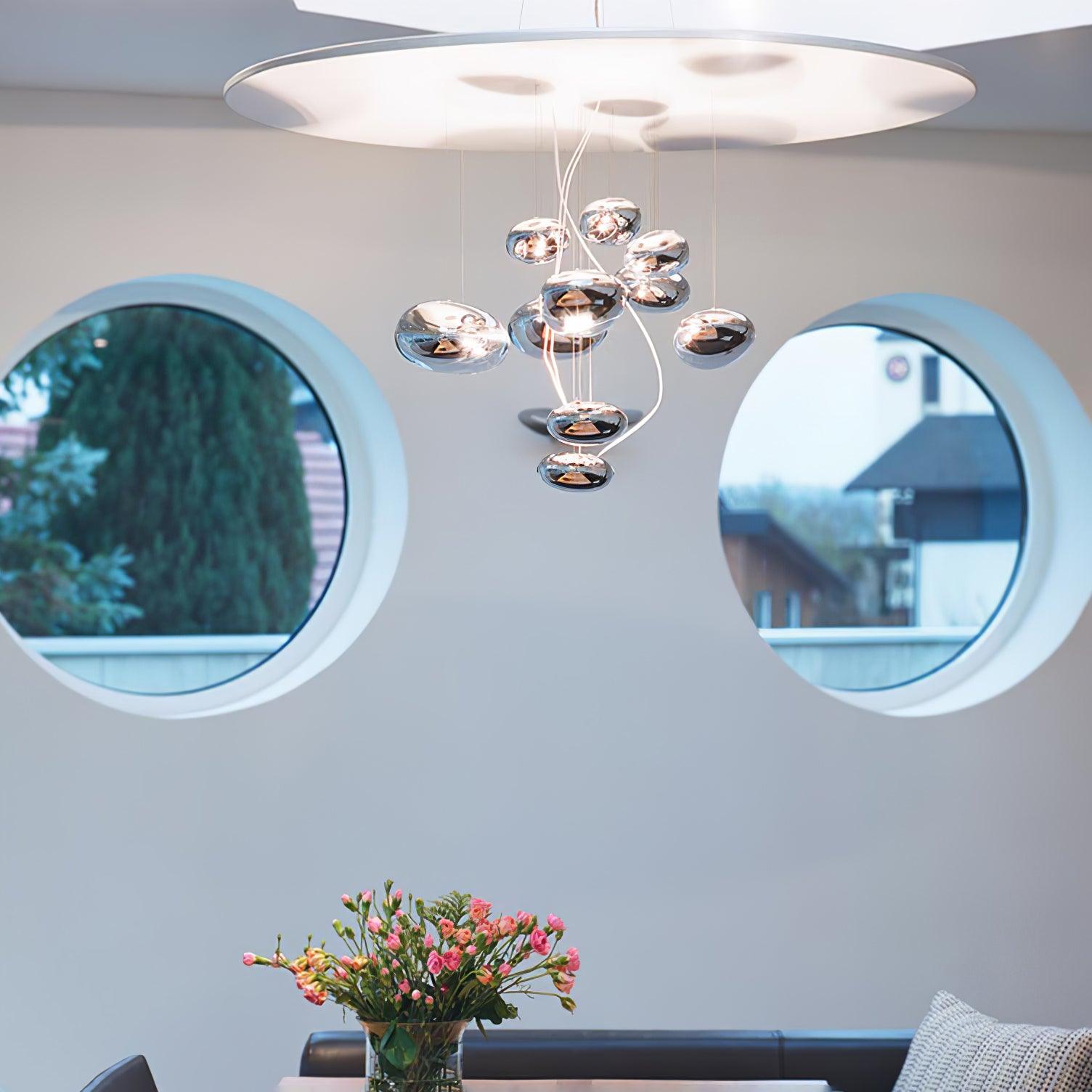 Lustra Chandelier Aluminum Sculptural - Letslighting