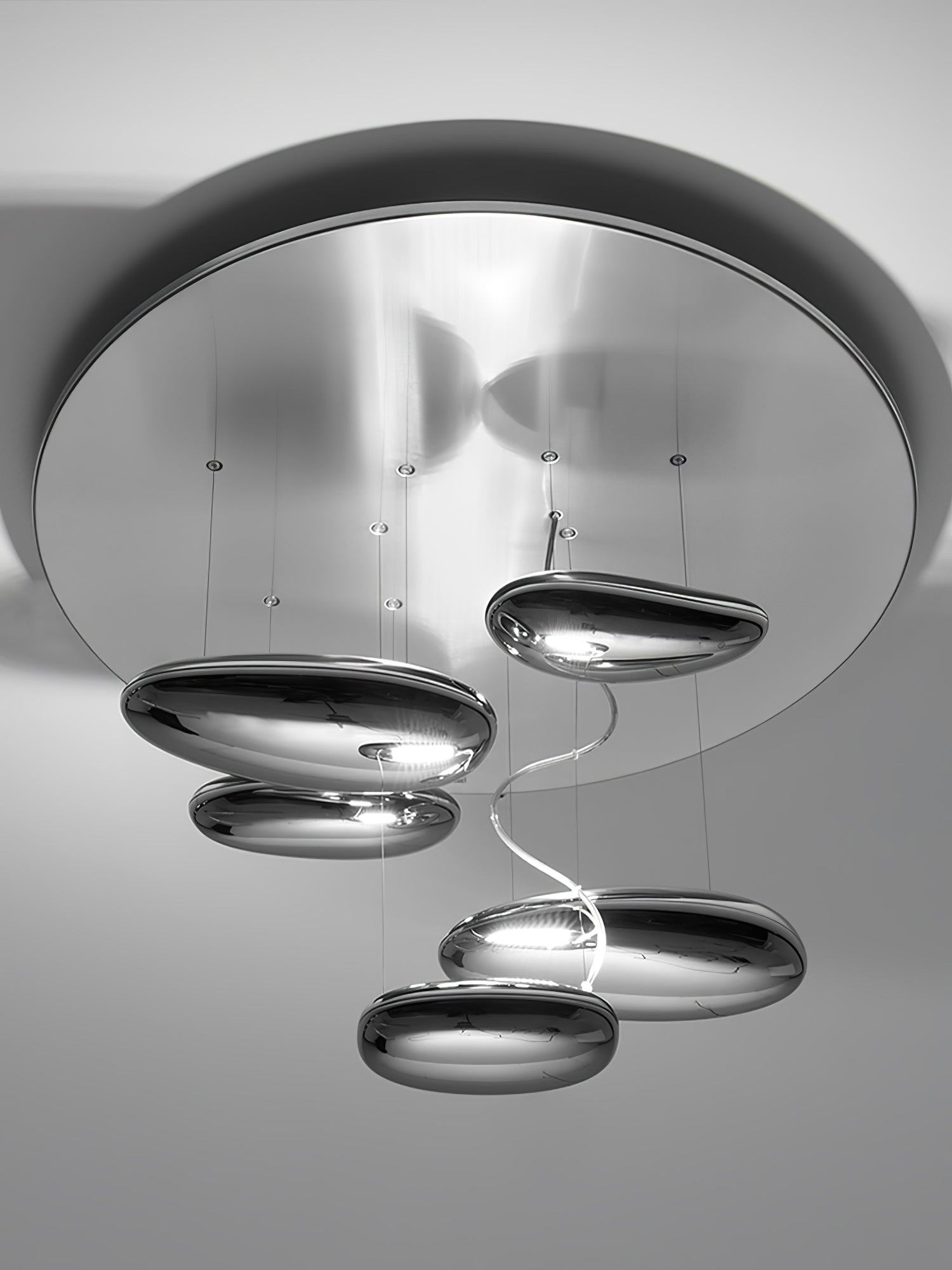 Lustra Ceiling Lamp Aluminum Pebble - Letslighting