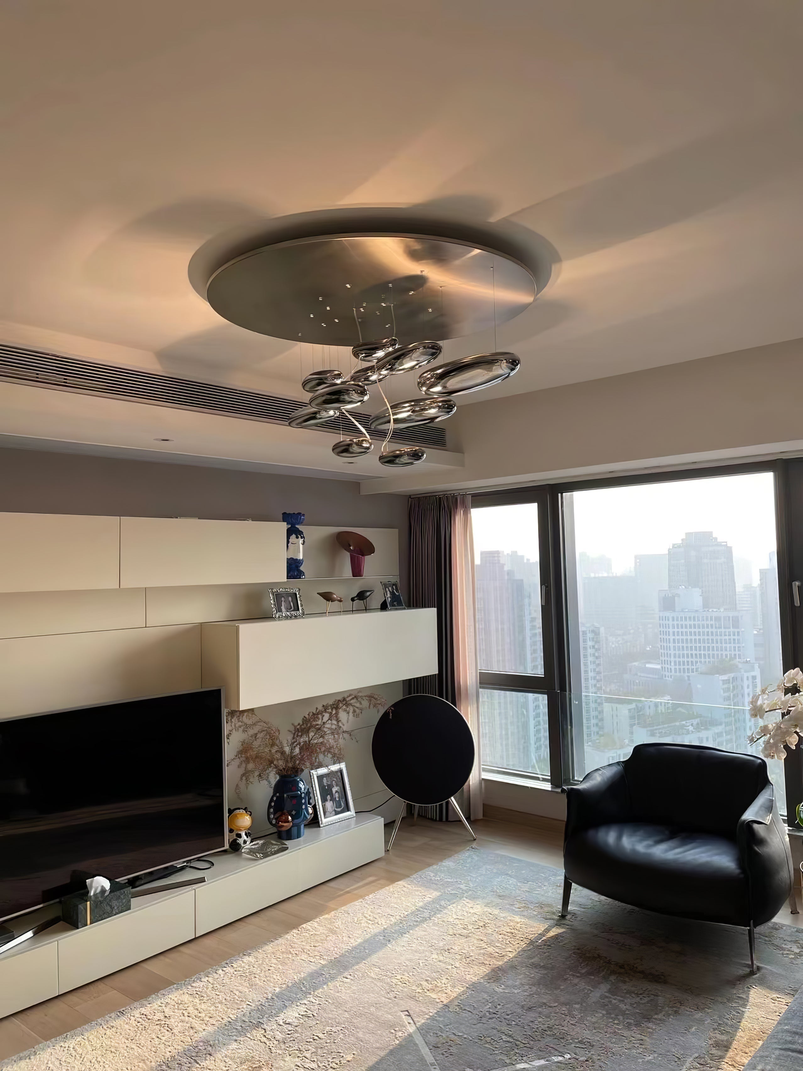 Lustra Ceiling Lamp Aluminum Pebble - Letslighting