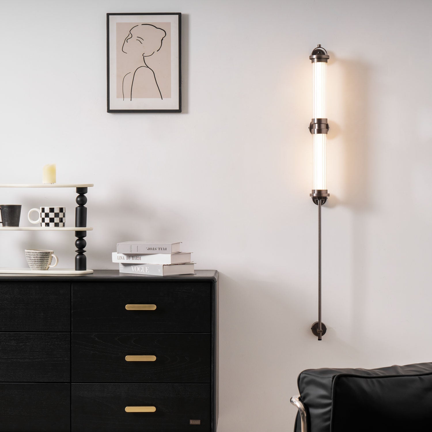 Myrtle Premium Nordic Art Vertical Glass Sconce Wall Lamp - Letslighting