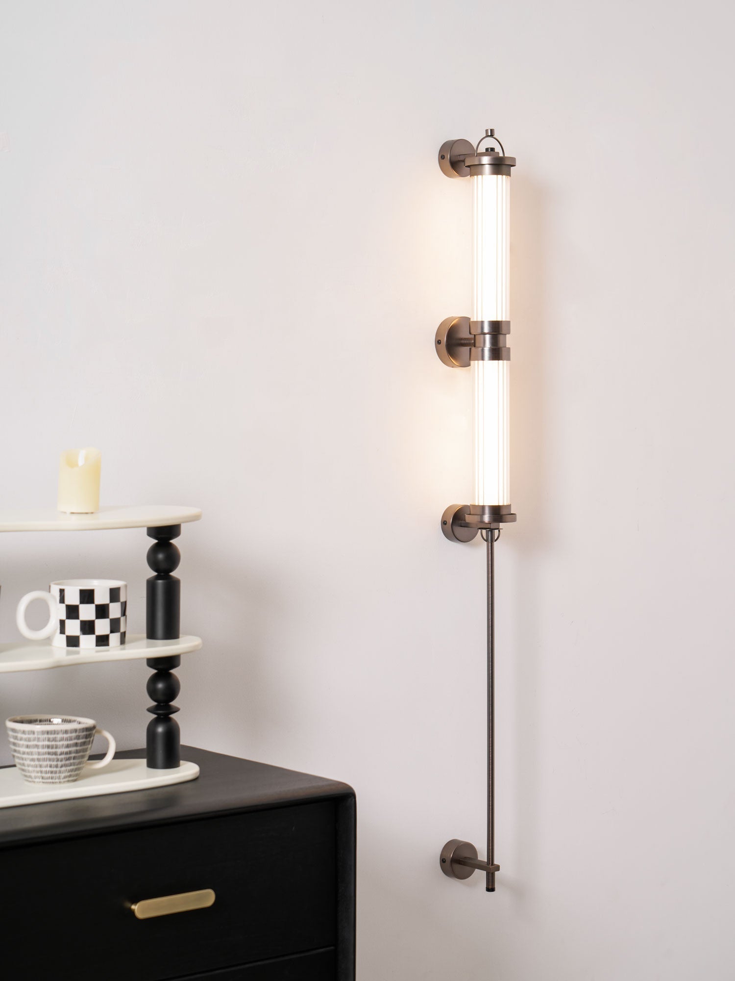 Myrtle Premium Nordic Art Vertical Glass Sconce Wall Lamp - Letslighting