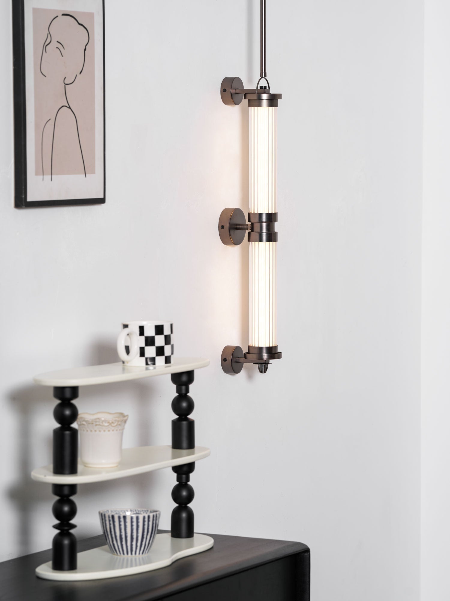 Myrtle Premium Nordic Art Vertical Glass Sconce Wall Lamp - Letslighting