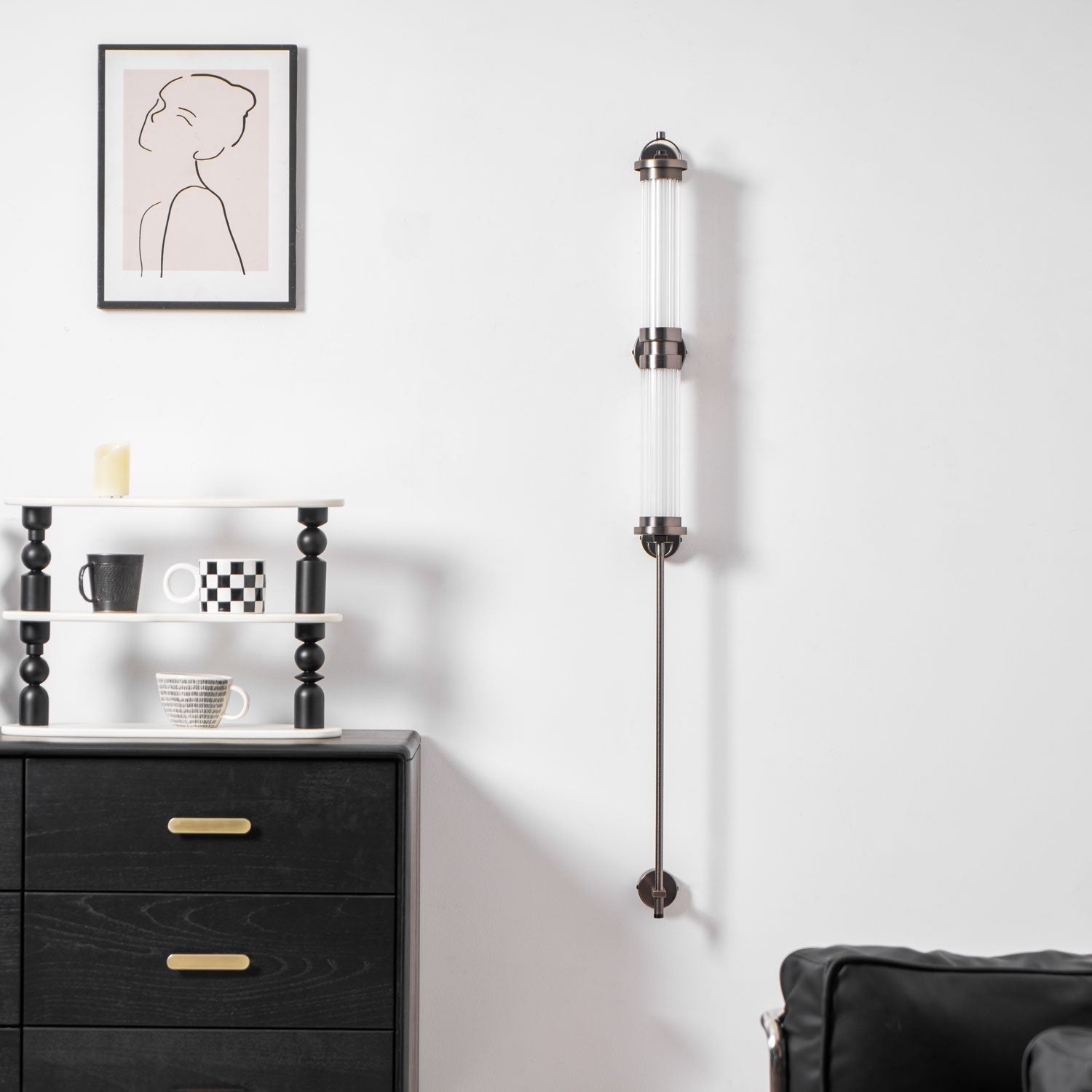Myrtle Premium Nordic Art Vertical Glass Sconce Wall Lamp - Letslighting