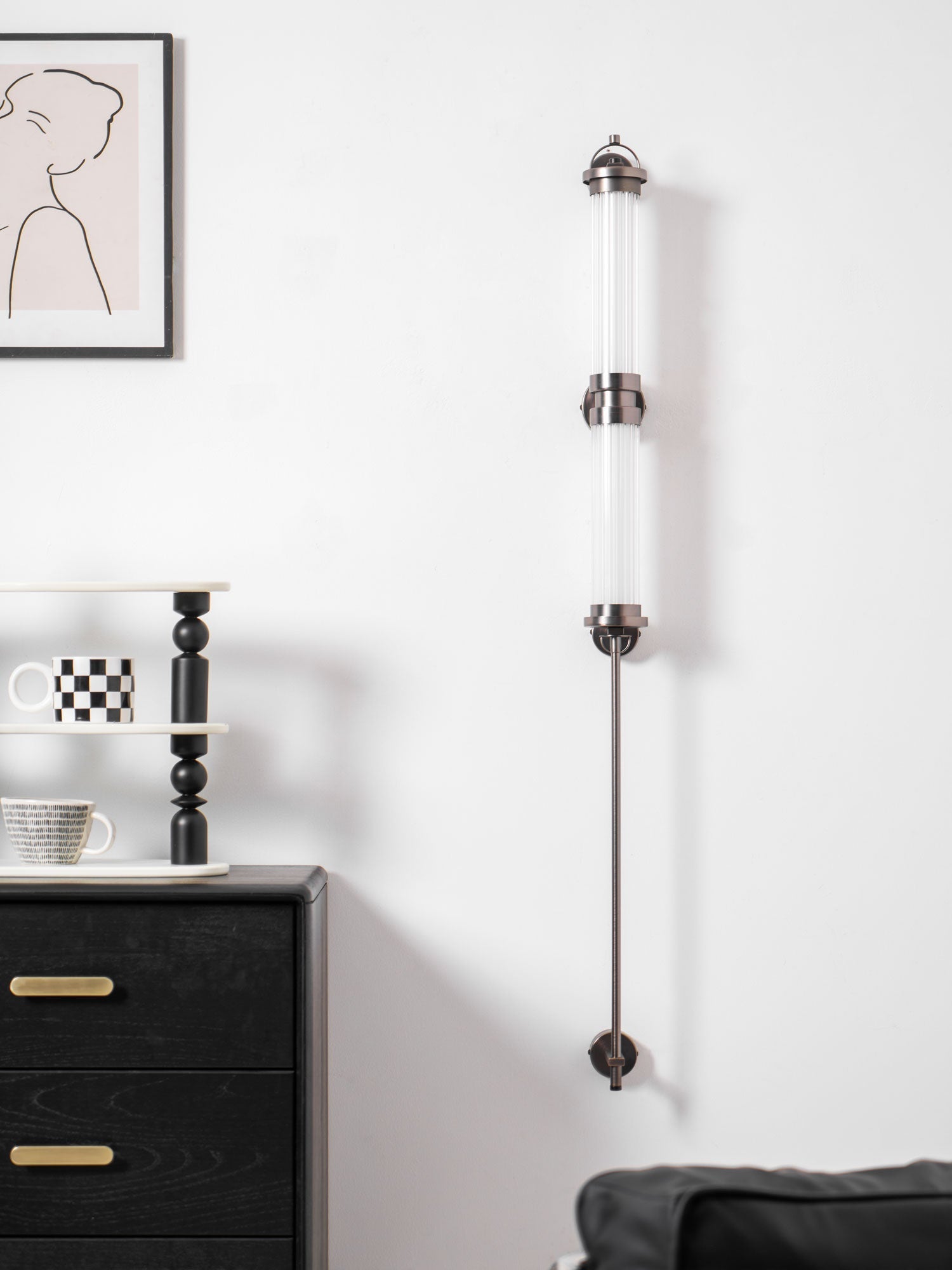 Myrtle Premium Nordic Art Vertical Glass Sconce Wall Lamp - Letslighting