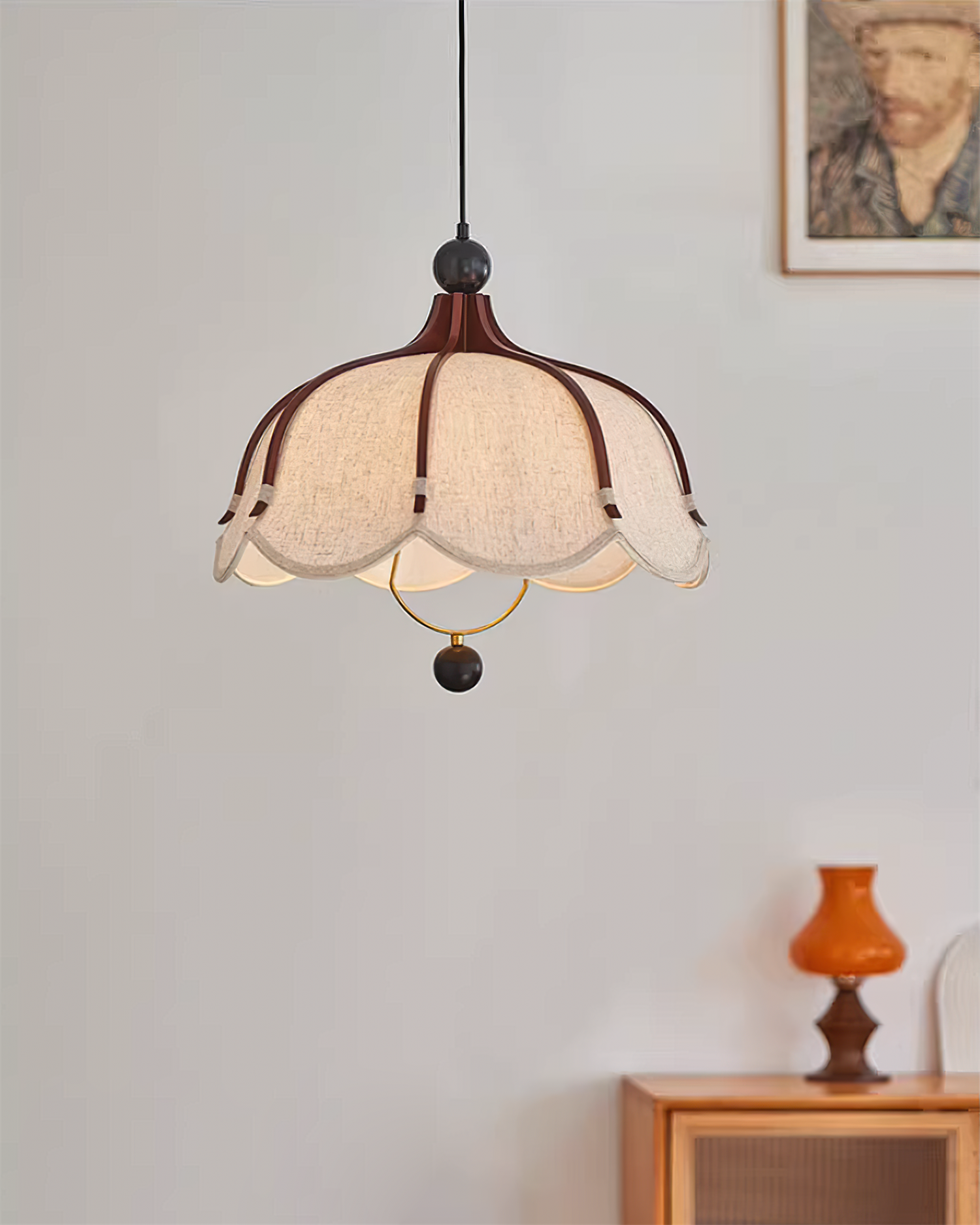 Feyno Vintage Fabric Pendant Lamp - Letslighting