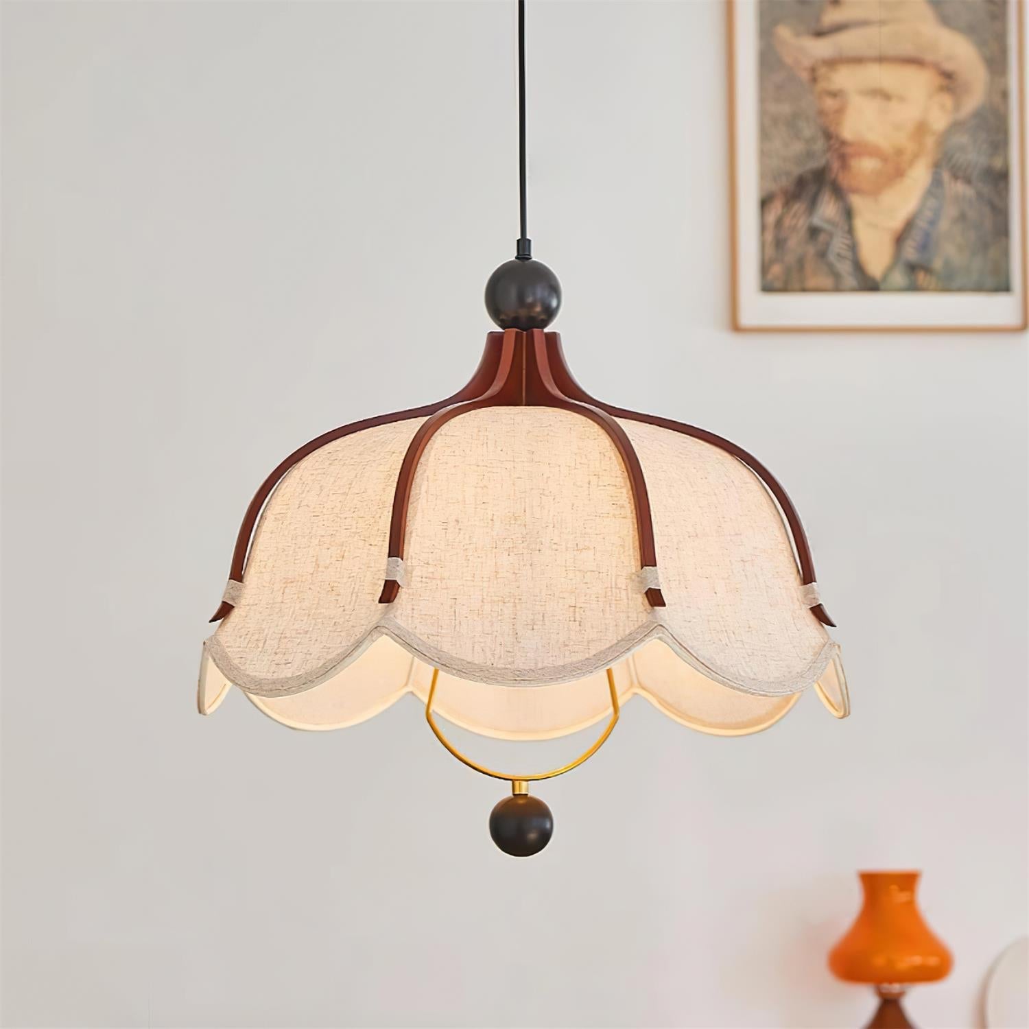 Feyno Vintage Fabric Pendant Lamp - Letslighting