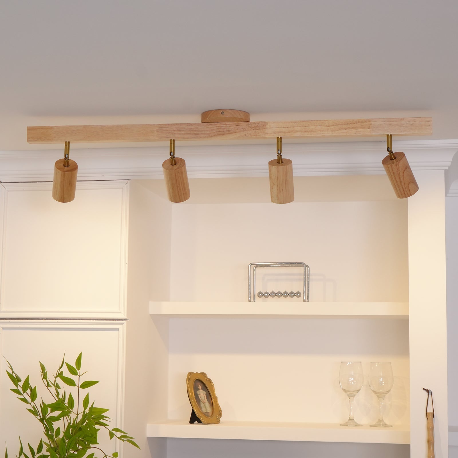 Aim Classical Wood Track Lighting Spotlight