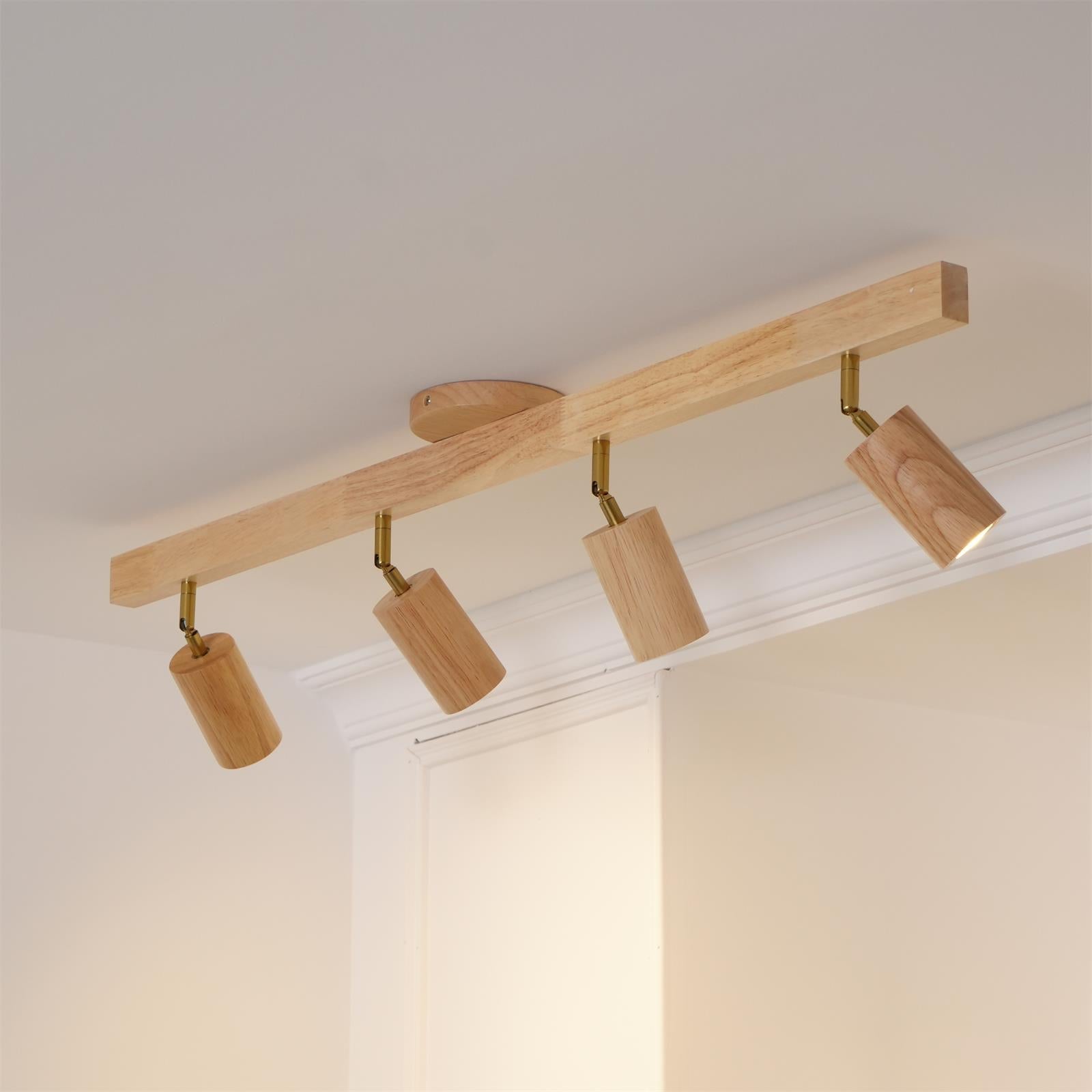 Aim Classical Wood Track Lighting Spotlight