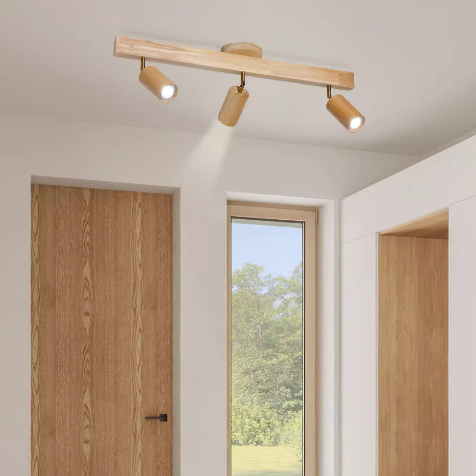 Aim Classical Wood Track Lighting Spotlight