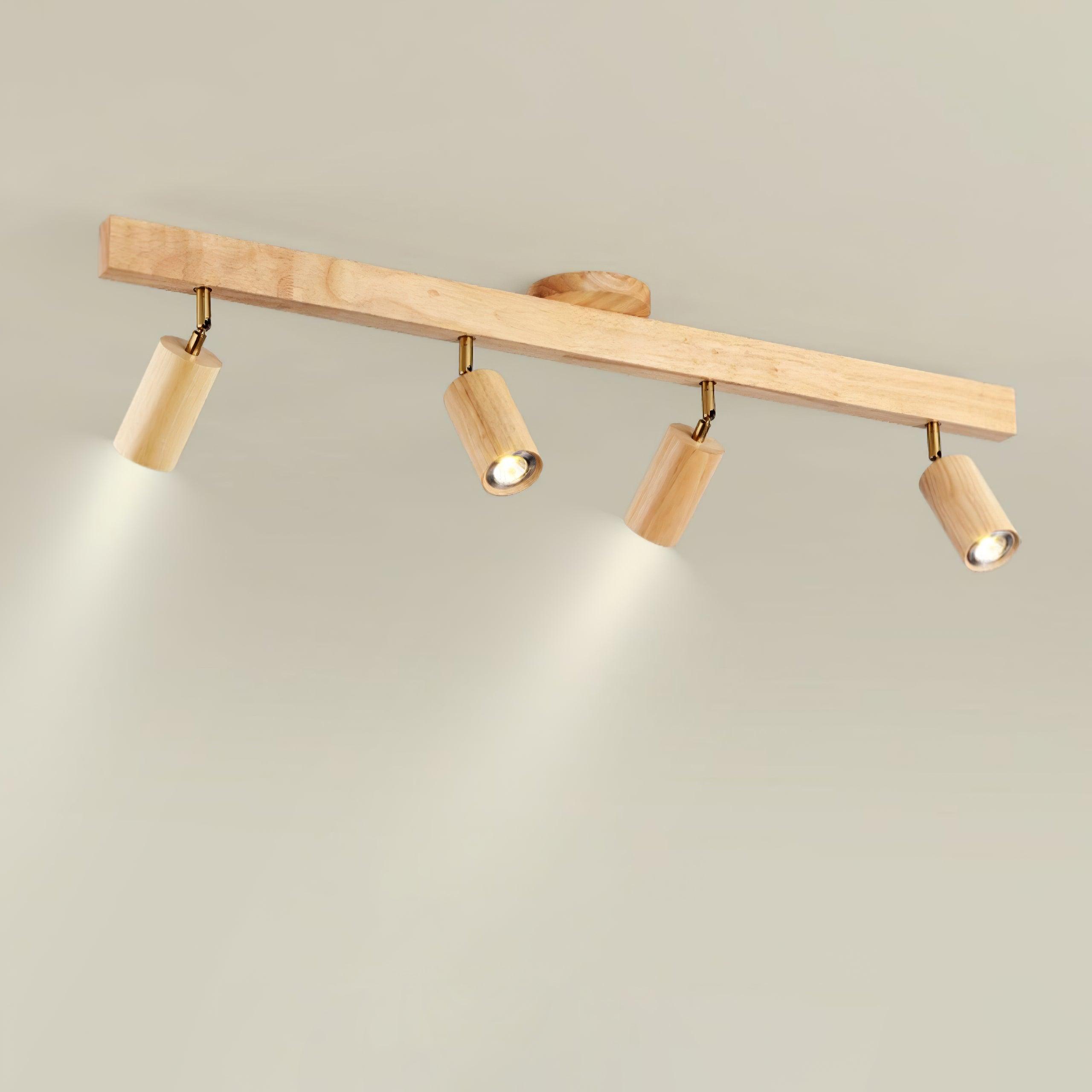 Aim Classical Wood Track Lighting Spotlight