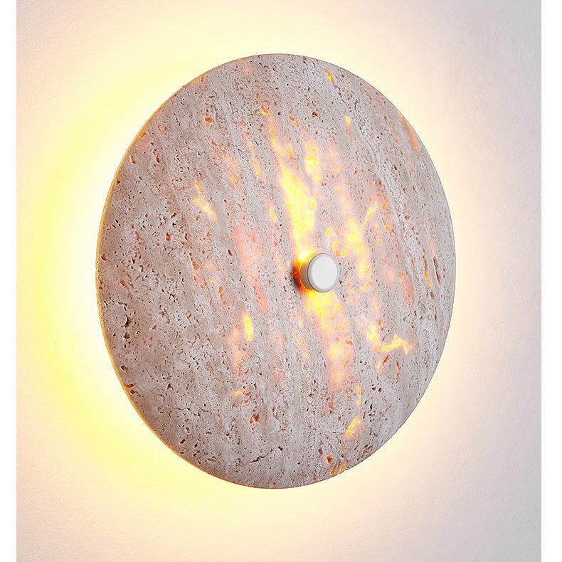 Mesa Minimalist Travertine Wall Light