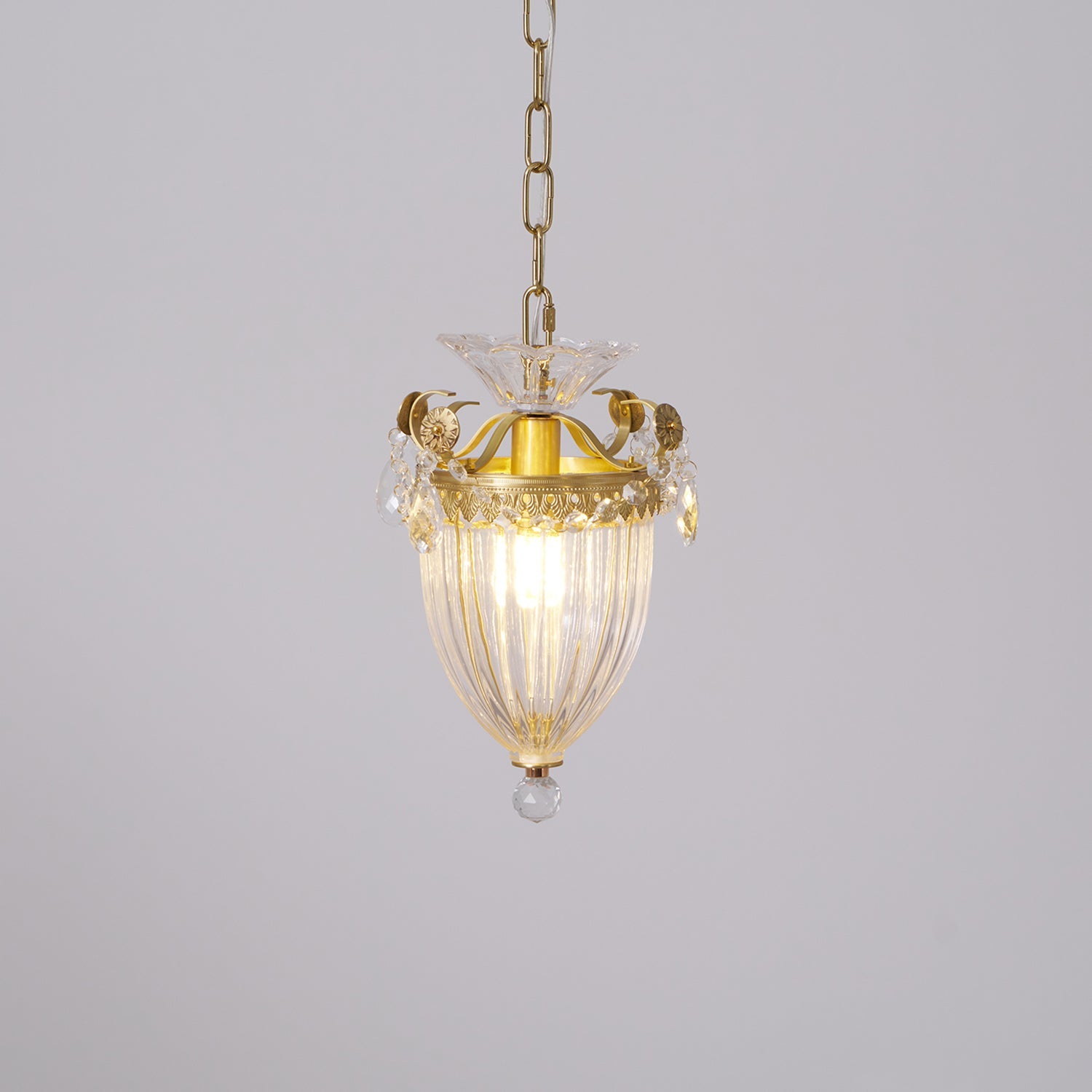 Pendant Lamp Vintage Glamour Crystal Drops Dining Table Accent - Letslighting