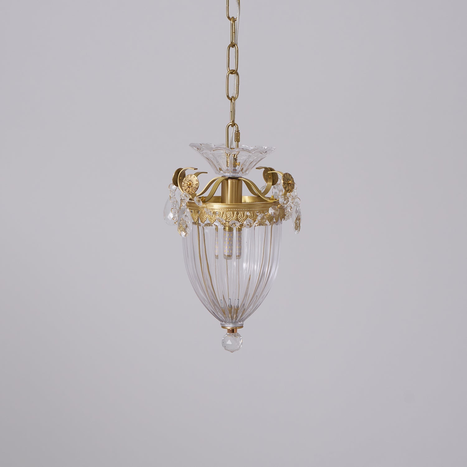 Pendant Lamp Vintage Glamour Crystal Drops Dining Table Accent - Letslighting